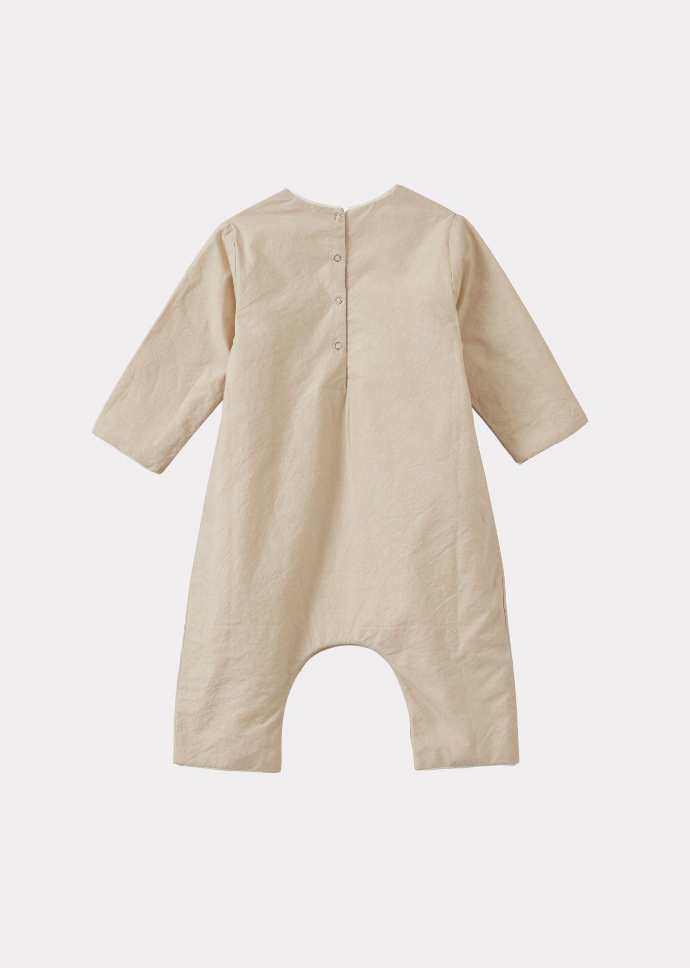 SILAS COTTON BABY ROMPER - ECRU