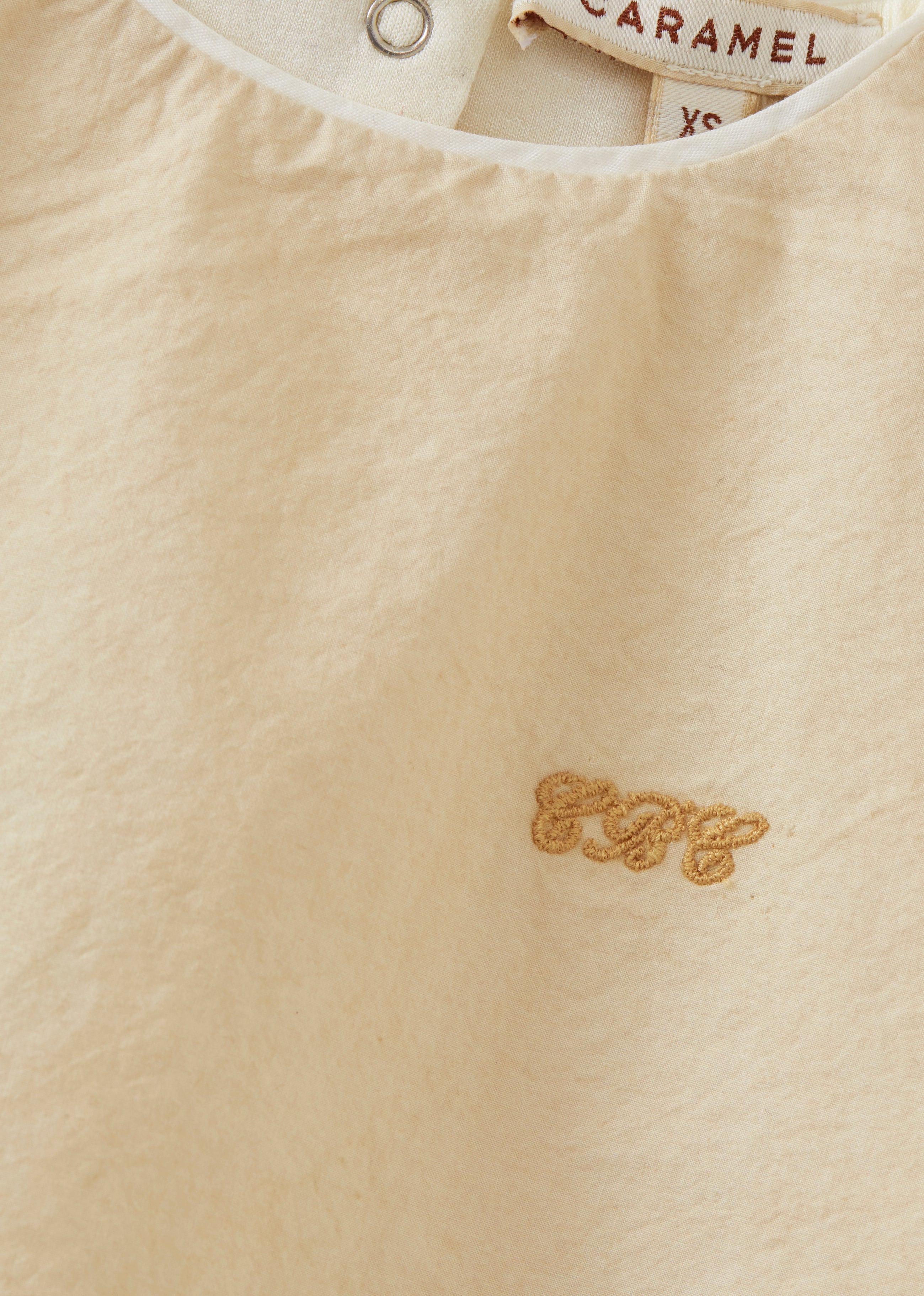 SILAS COTTON BABY ROMPER - ECRU