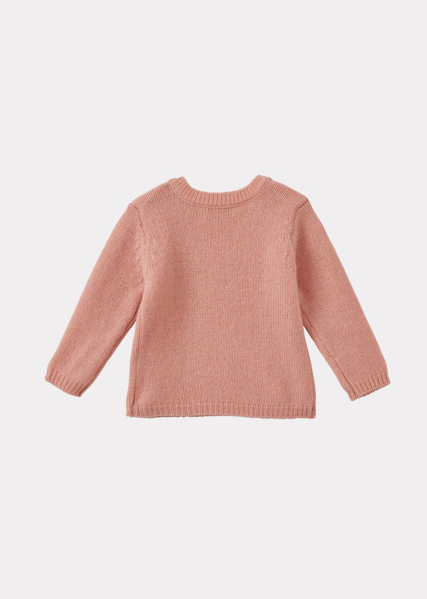 GALLOWAY CASHMERE BABY JUMPER - SUGAR PINK