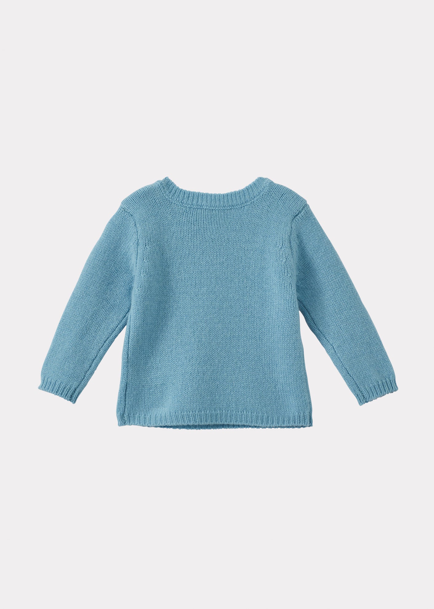 GALLOWAY CASHMERE BABY JUMPER - PALE BLUE