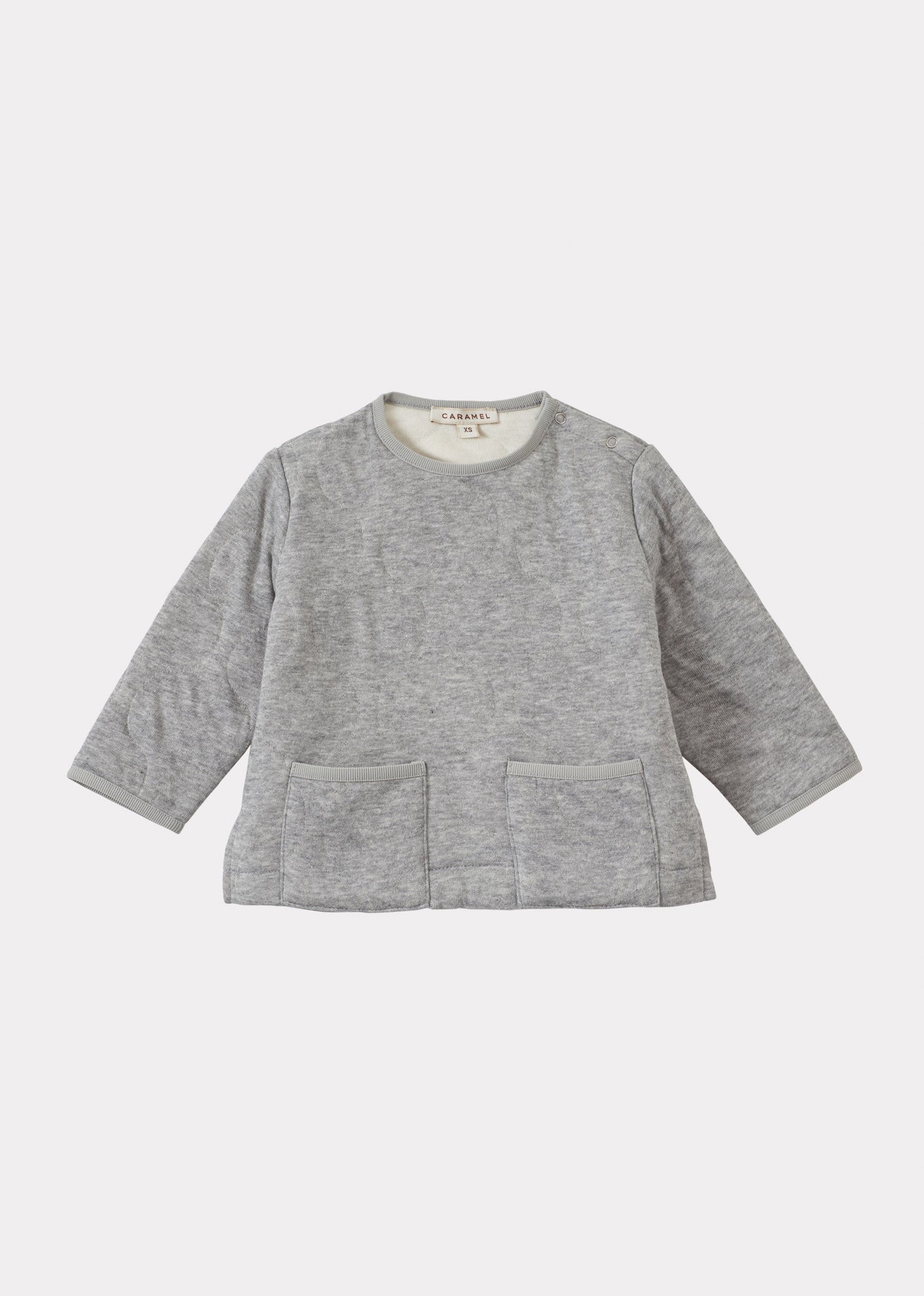 CRABAPPLE COTTON BABY SET - GREY
