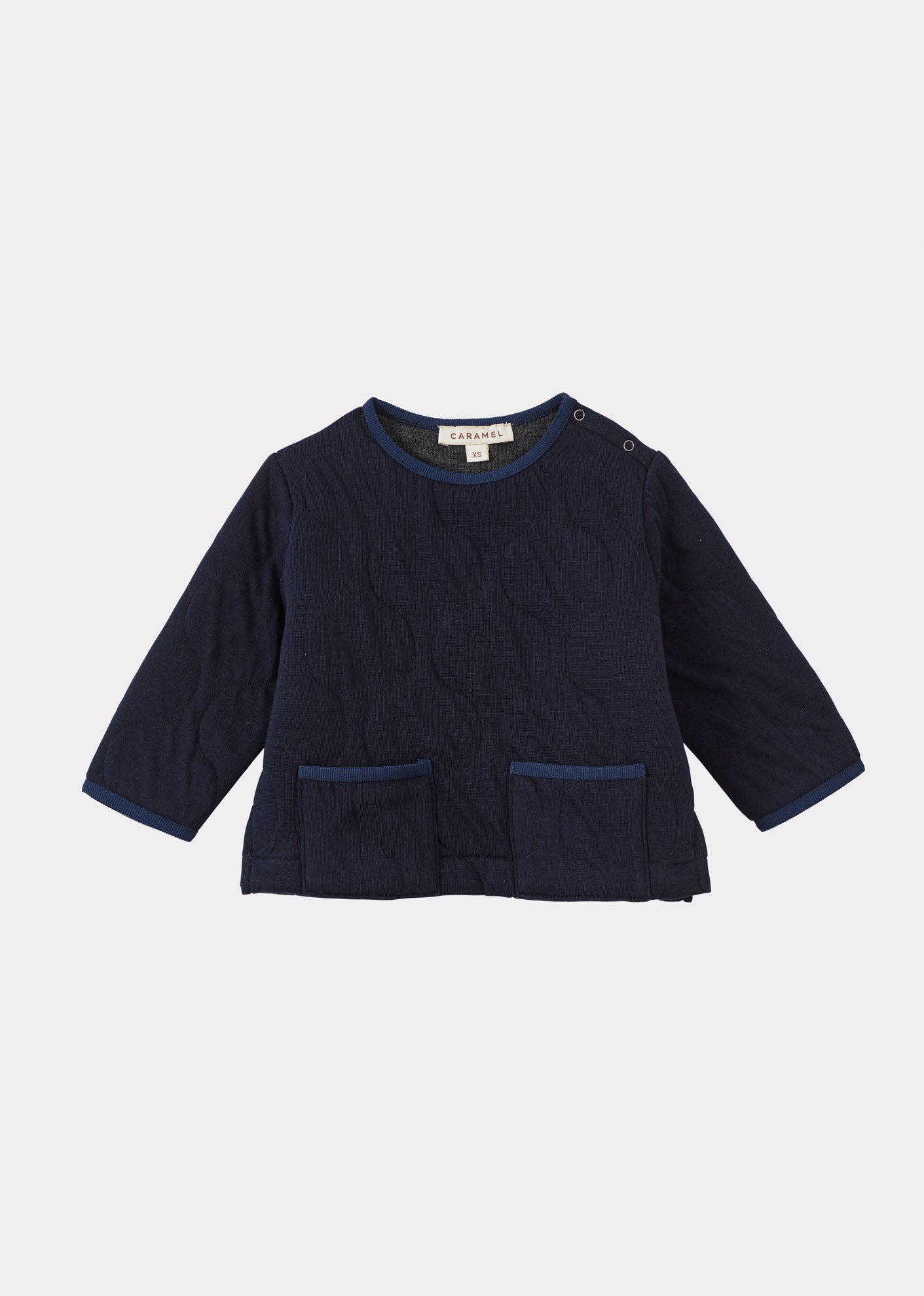CRABAPPLE COTTON BABY SET - NAVY