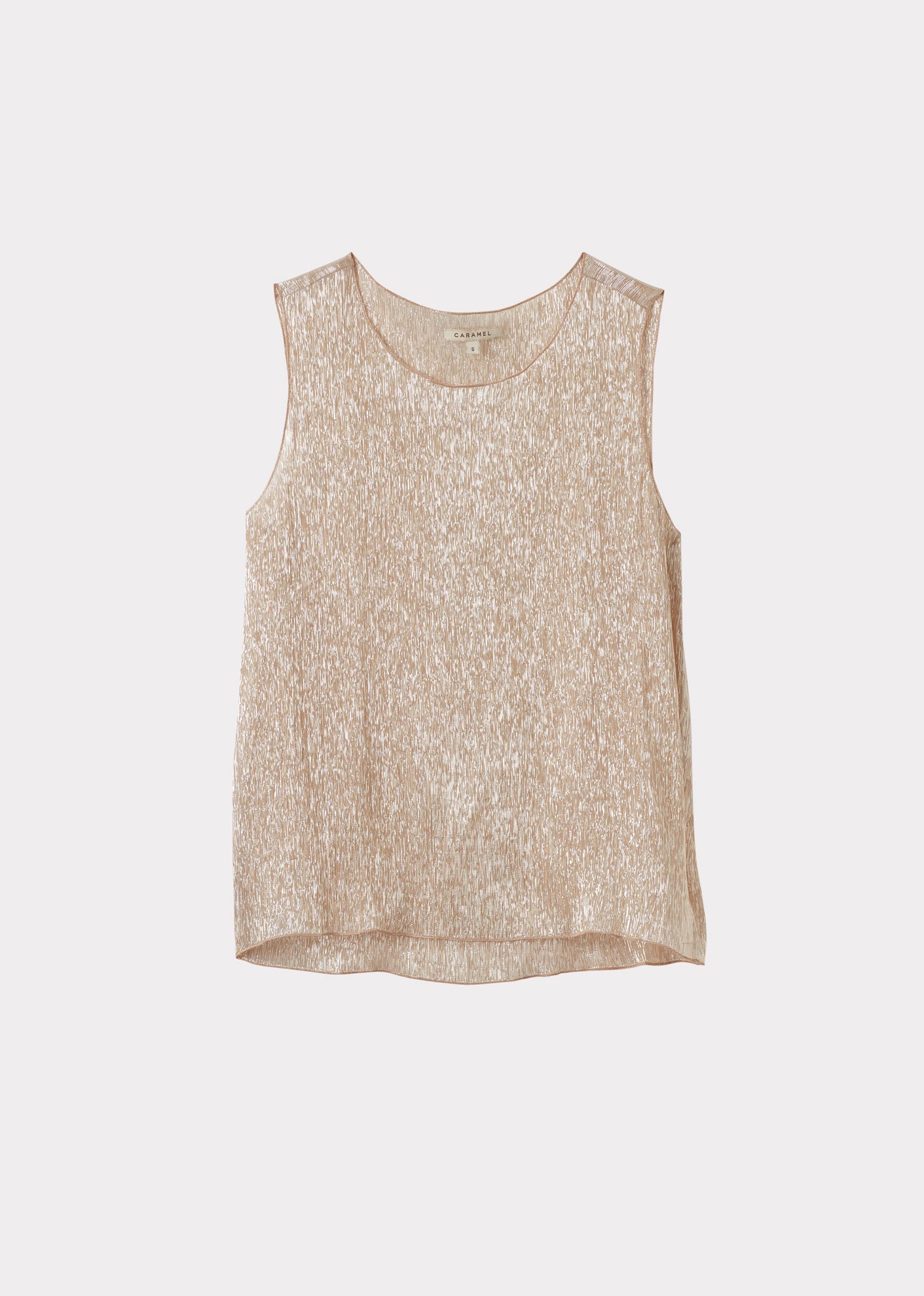 WOMEN'S SILK VEST - CHAMPAGNE
