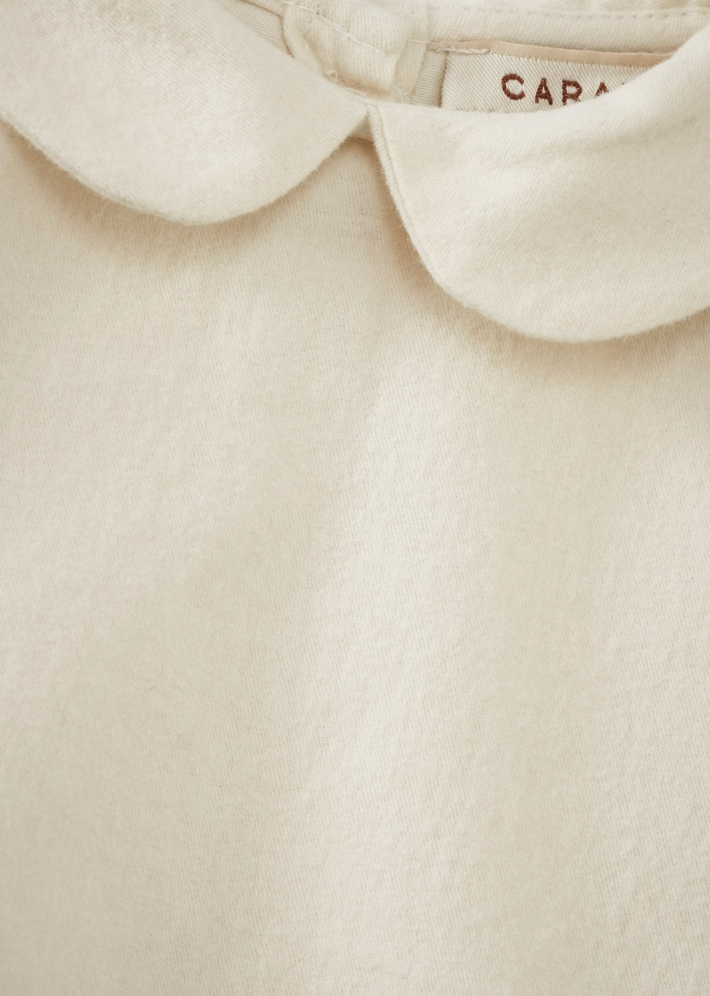CARROT BABY COTTON TOP - ECRU