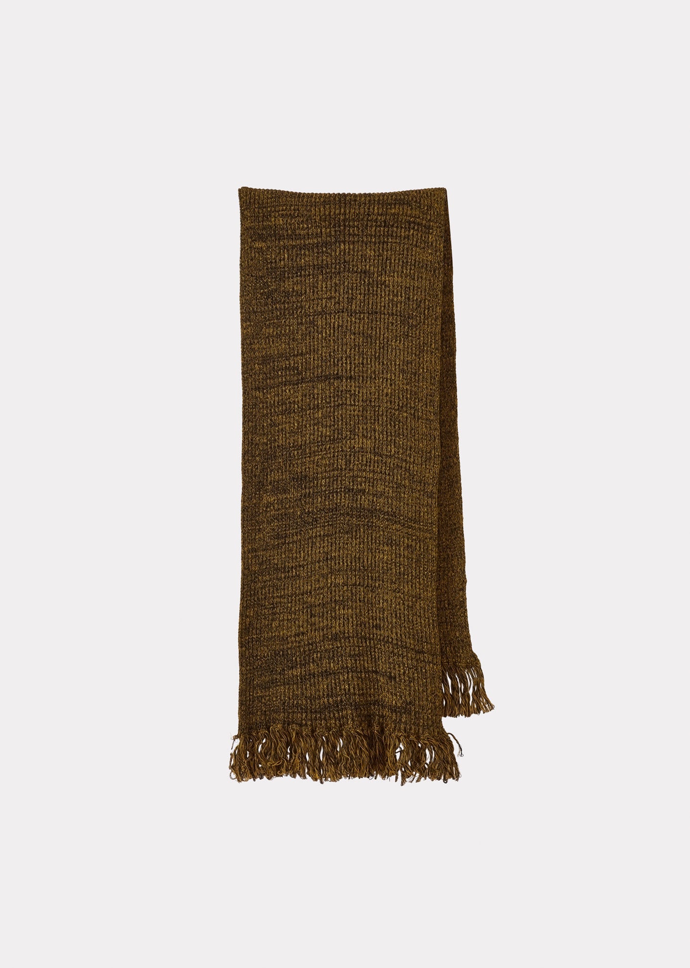 HUCK CHILDREN'S COTTON RIB SCARF - OCHRE