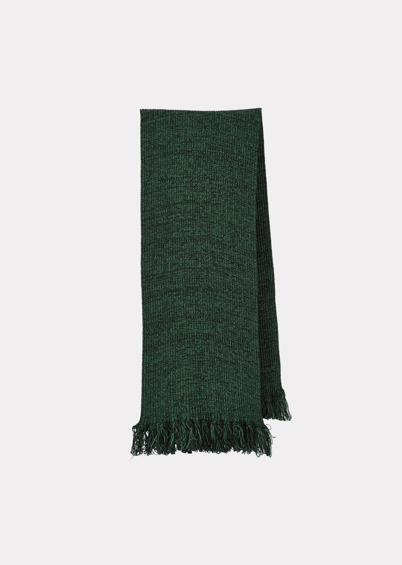 HUCK CHILDREN'S COTTON RIB SCARF - GREEN