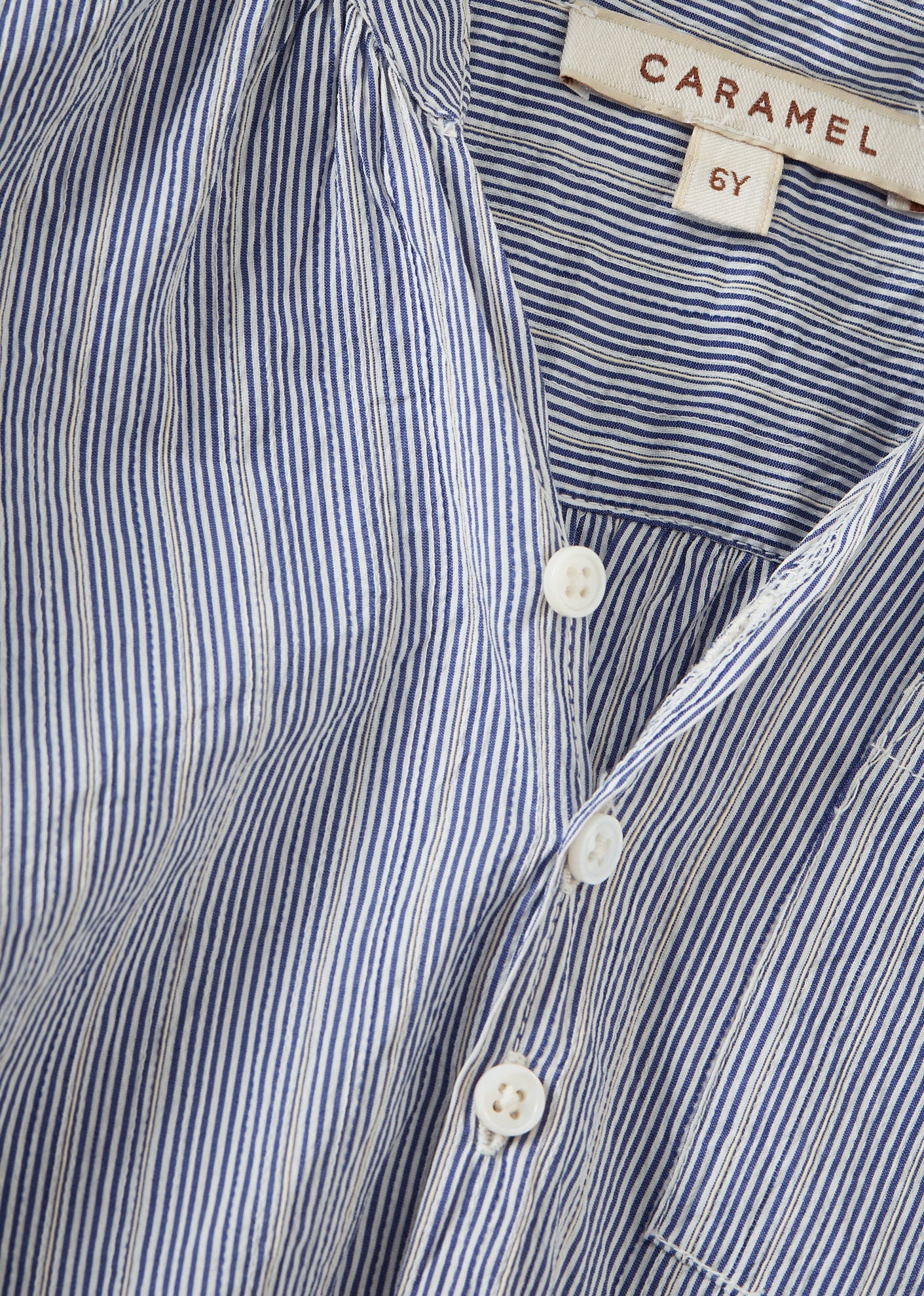 ADONIS CHILDREN'S COTTON SHIRT - BLUE STRIPE