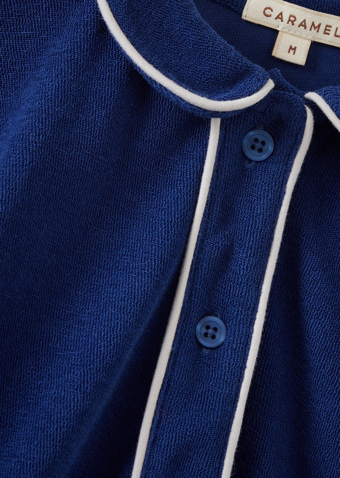 ALBIE CHILDREN'S COTTON TOWELLING TOP - INDIGO