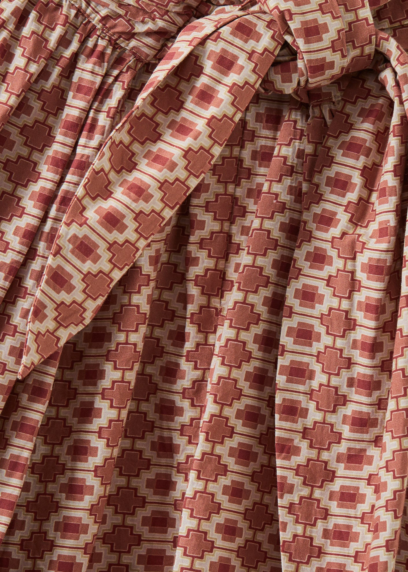 Caramel Luxury Abelia Girl'S Cotton Dress - Kaleidoscope Print / Multi