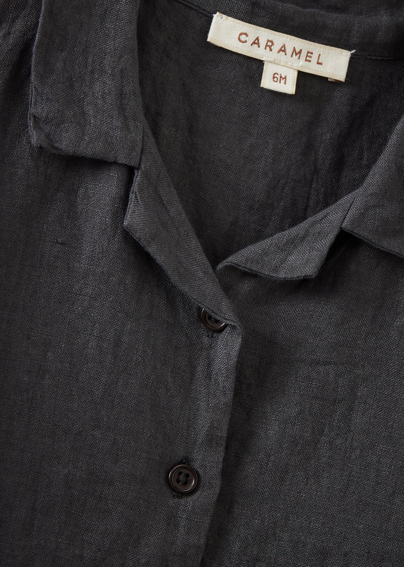 BAMBOO CHILDREN'S SHIRT AND SHORTS SET - CHARCOAL