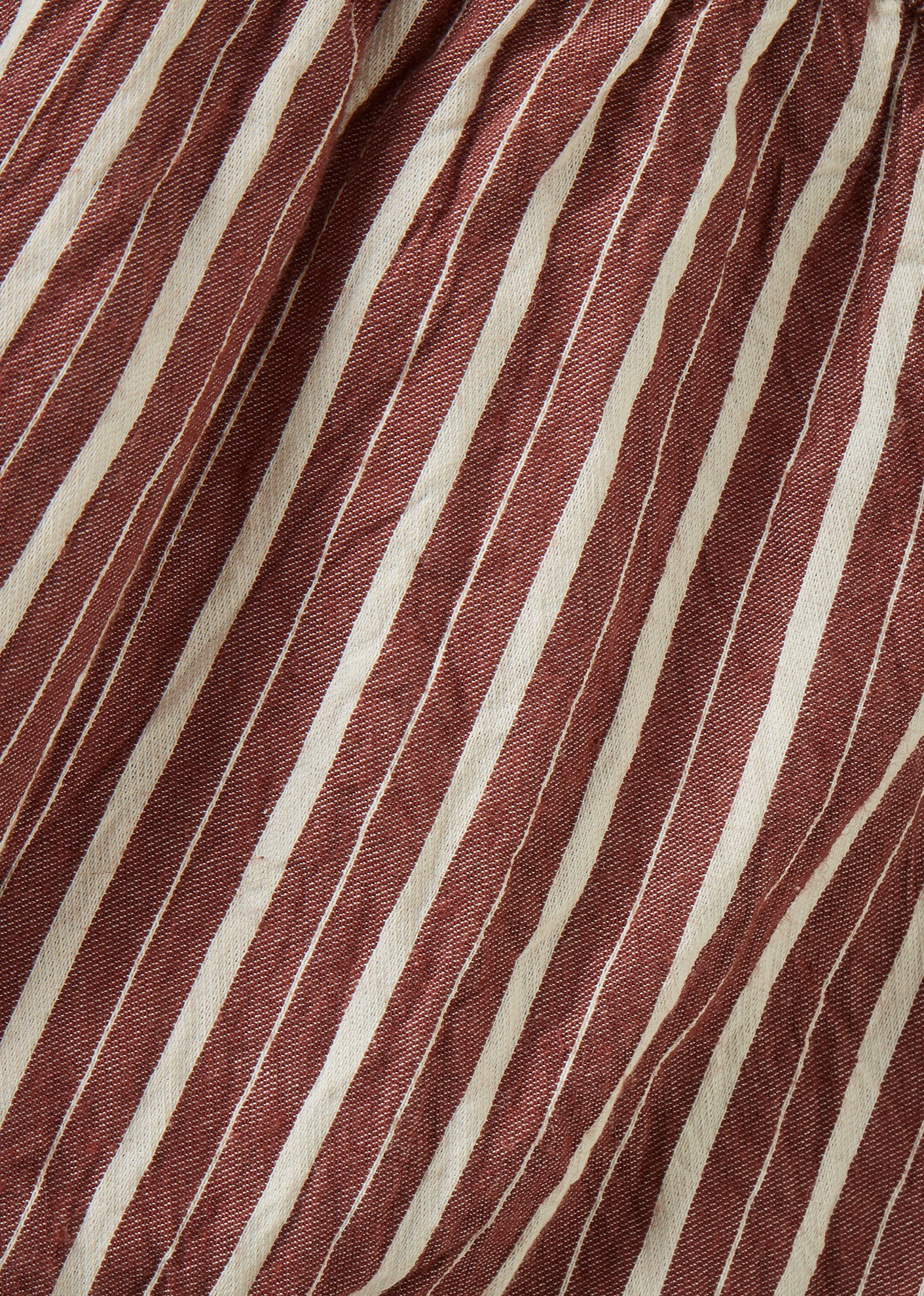 JUDO CHILDREN'S LINEN TROUSERS - CHOCOLATE STRIPE