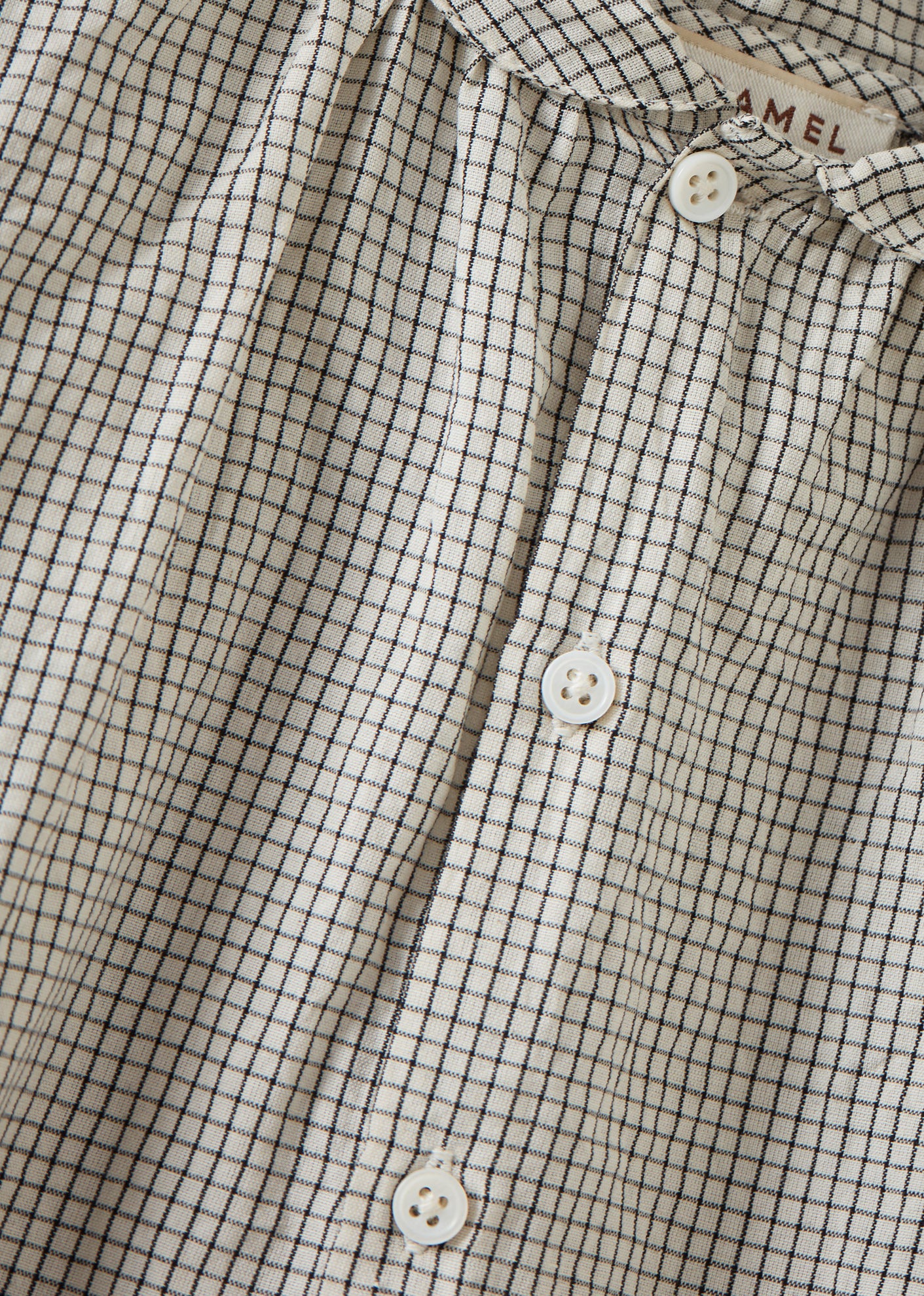 ALOE BABY SHIRT - BLACK CHECK