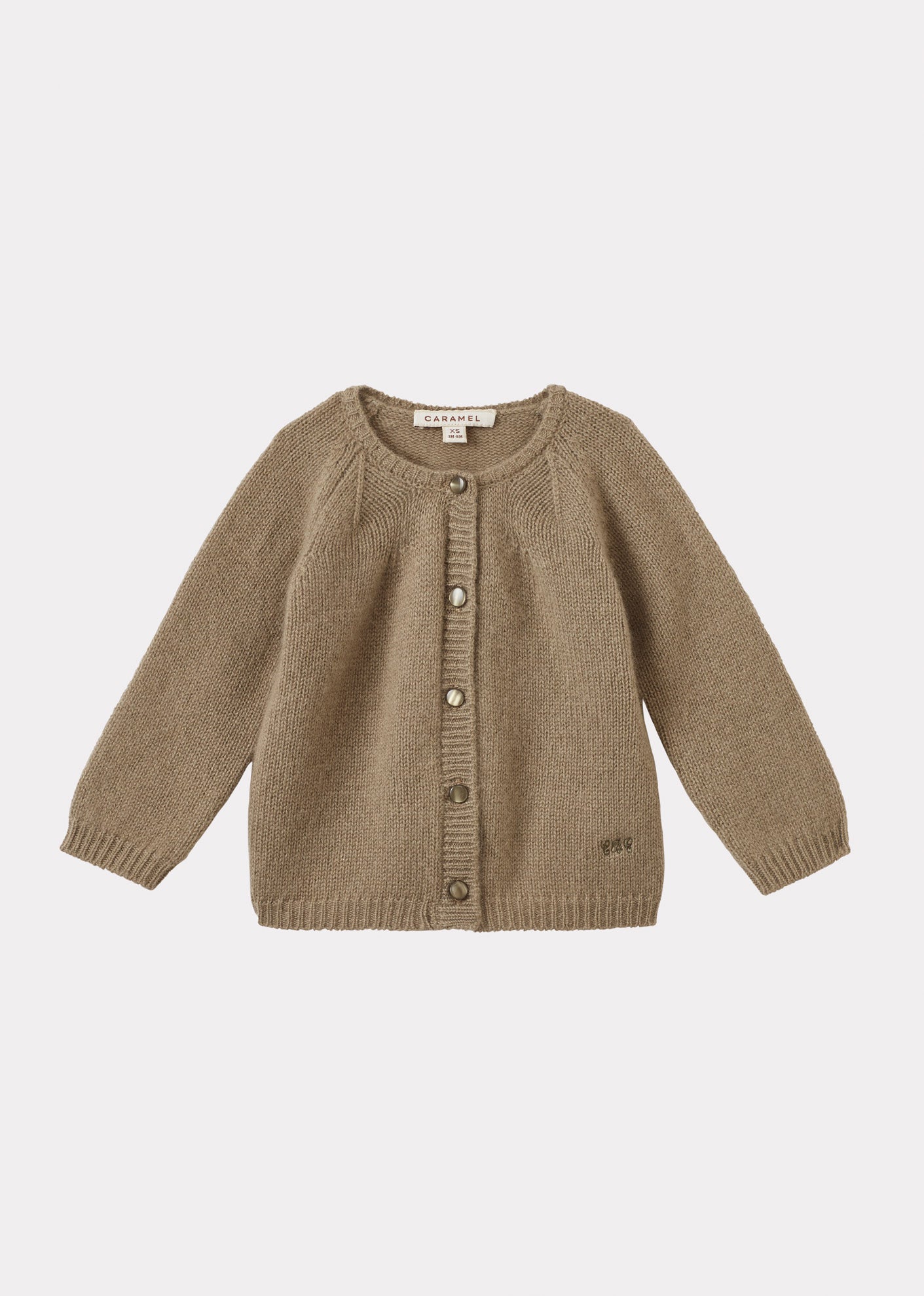 ROSA BABY CASHMERE CARDIGAN - KHAKI