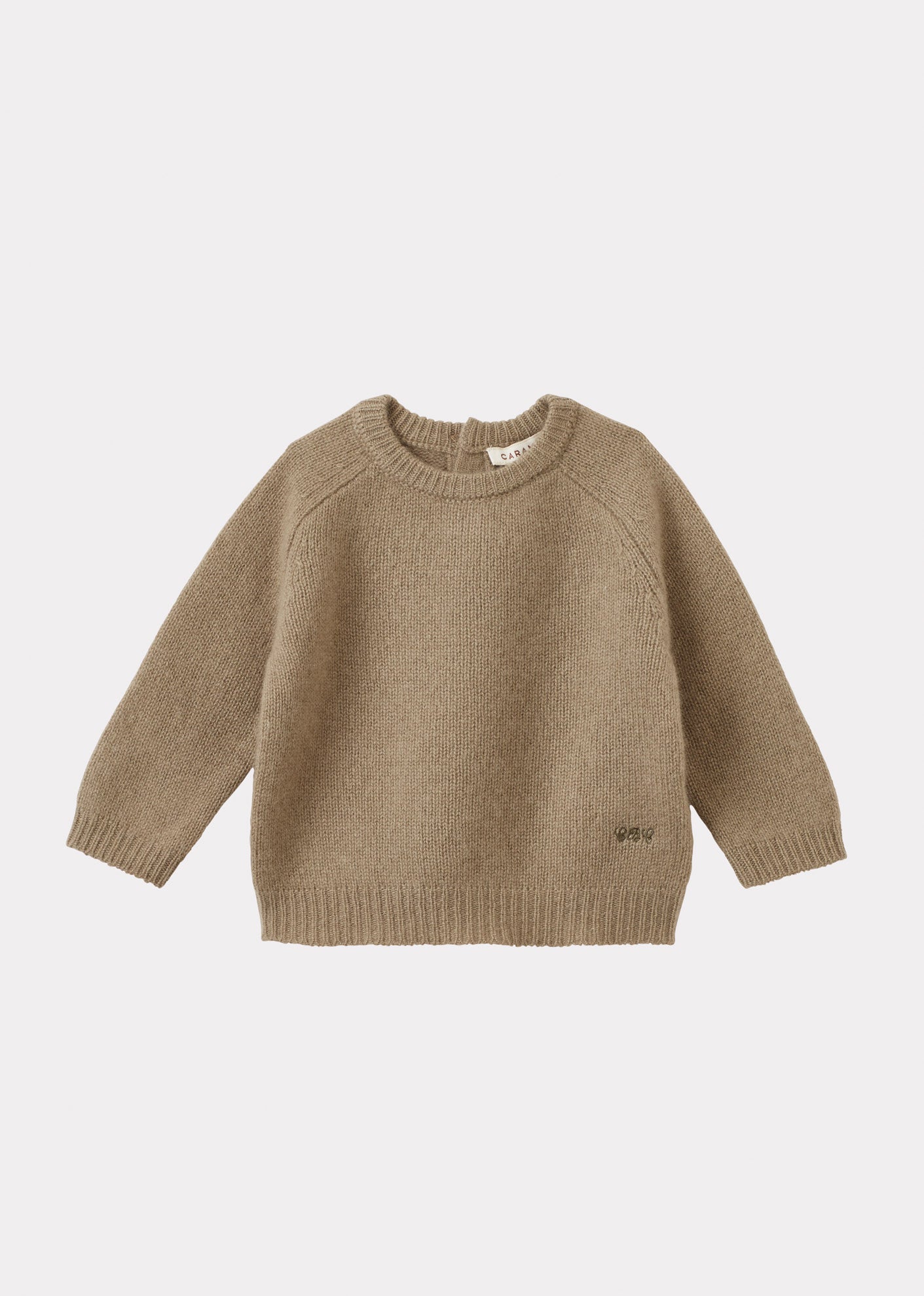 POA BABY CASHMERE JUMPER - KHAKI