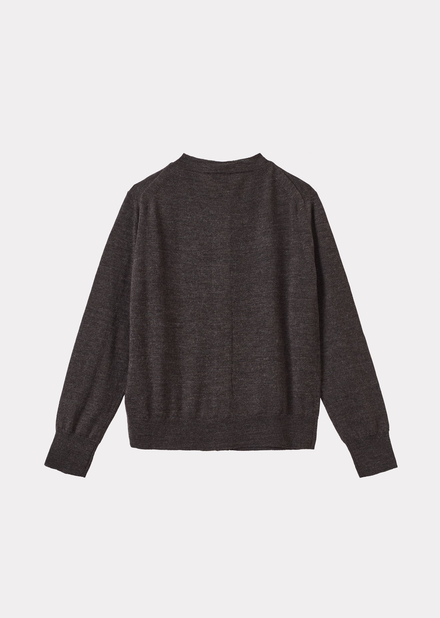 WILLOW CHILDREN'S MERINO WOOL CARDIGAN - DARK GREY