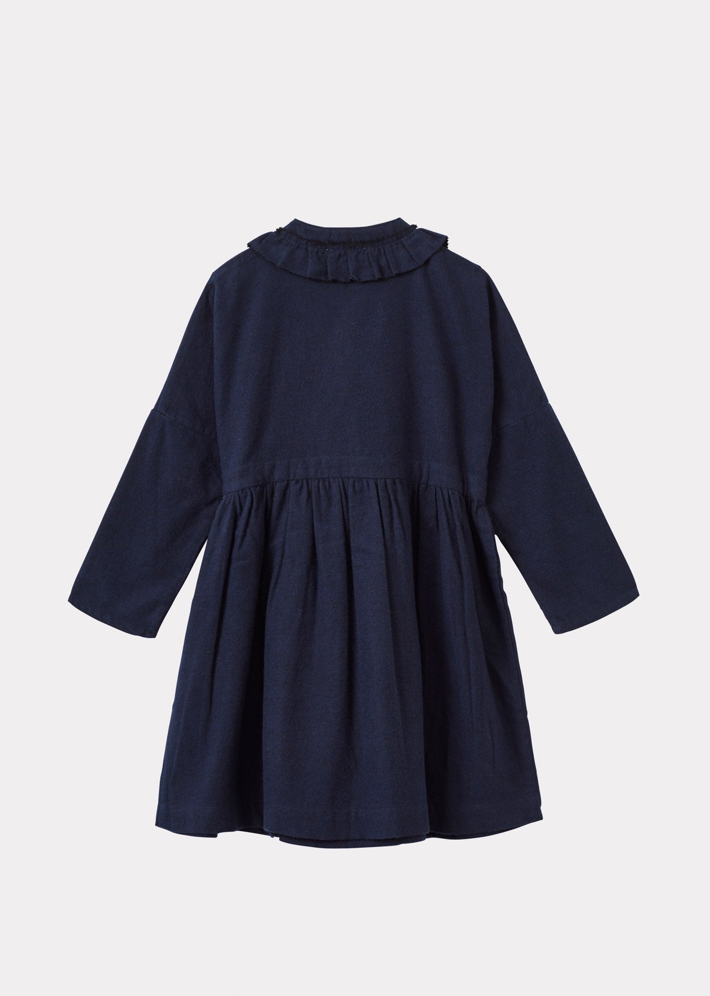 KAI GIRL'S COTTON DRESS - NAVY