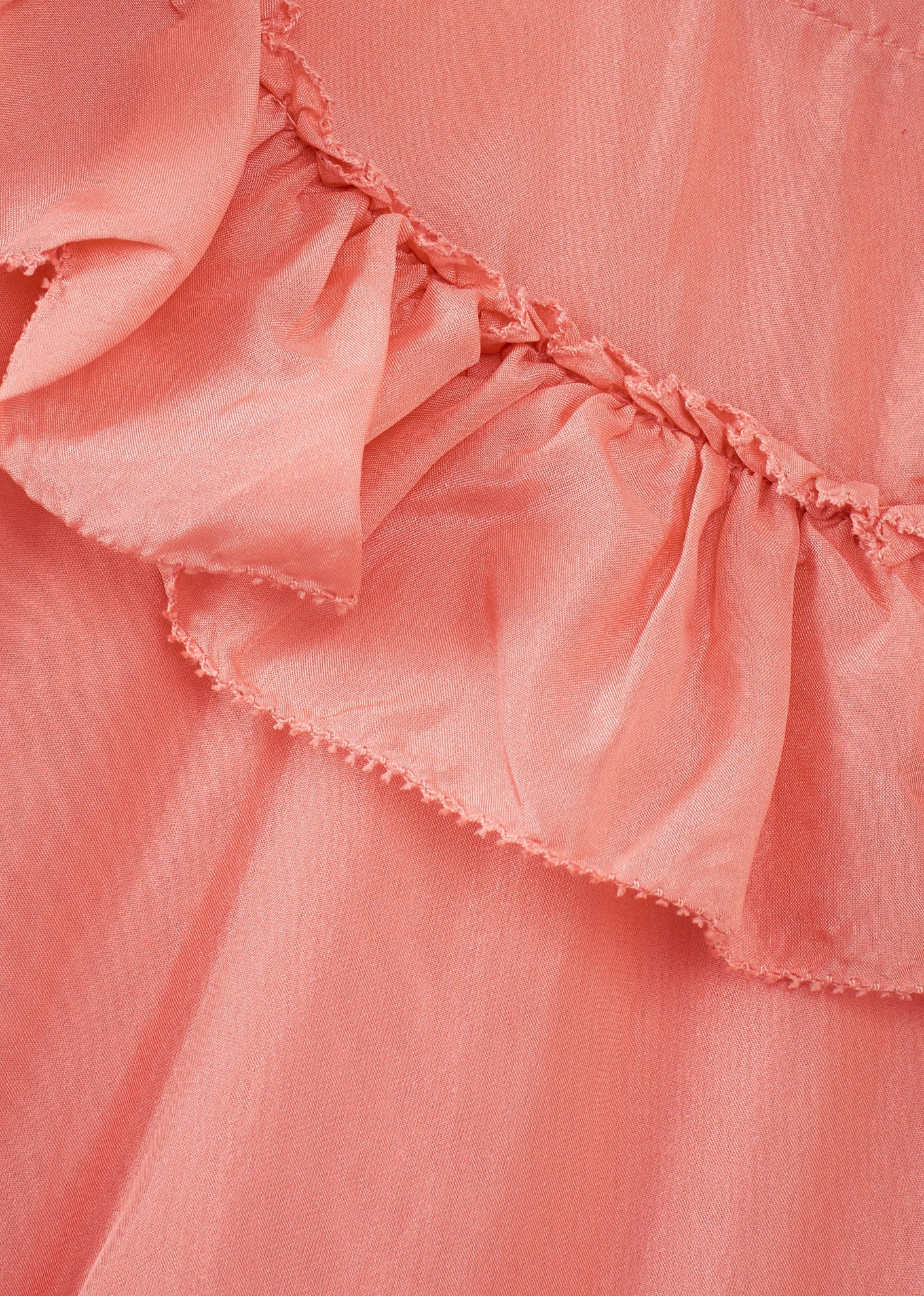 CESTRUM GIRL'S SILK DRESS - PEACH