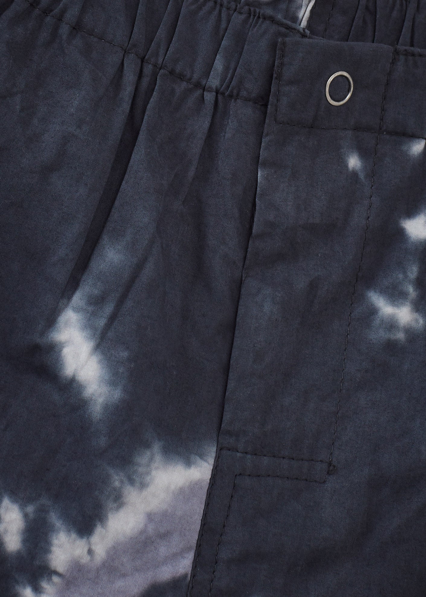 APIUM CHILDREN'S COTTON SHORTS - CHARCOAL TIE-DYE