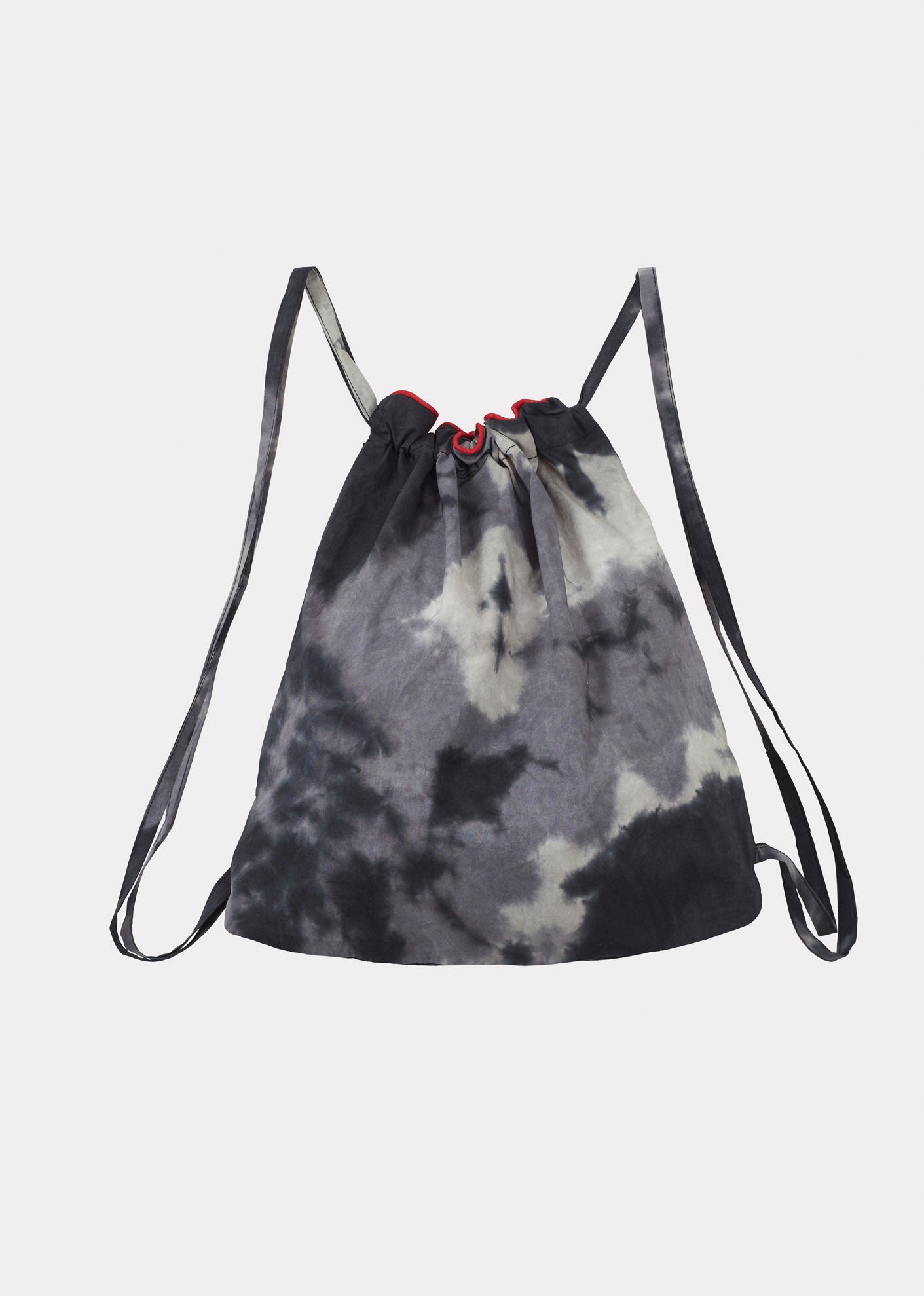 COTTON BACKPACK - CHARCOAL TIE-DYE