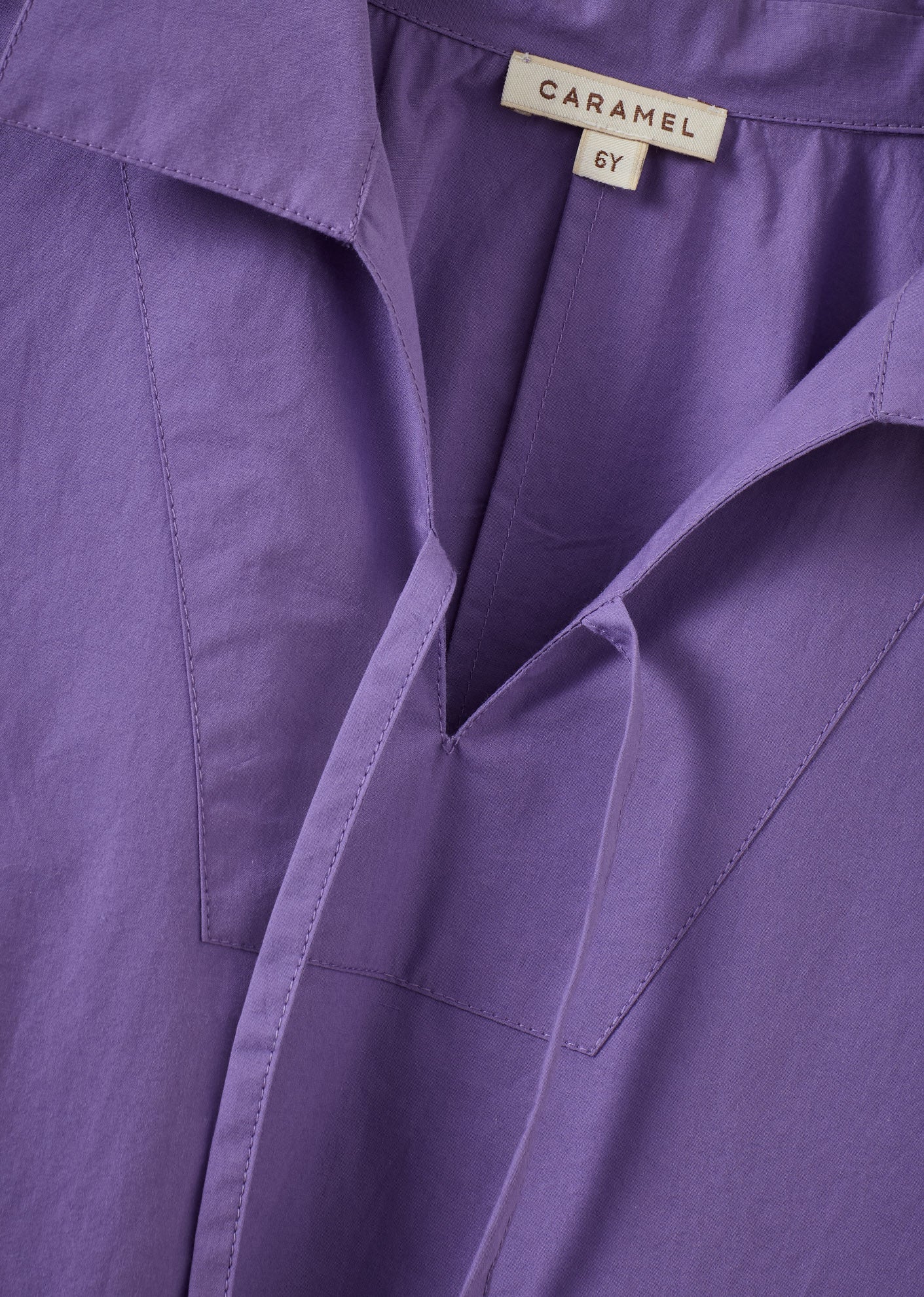 TOMATO GIRL'S COTTON DRESS - VIOLET