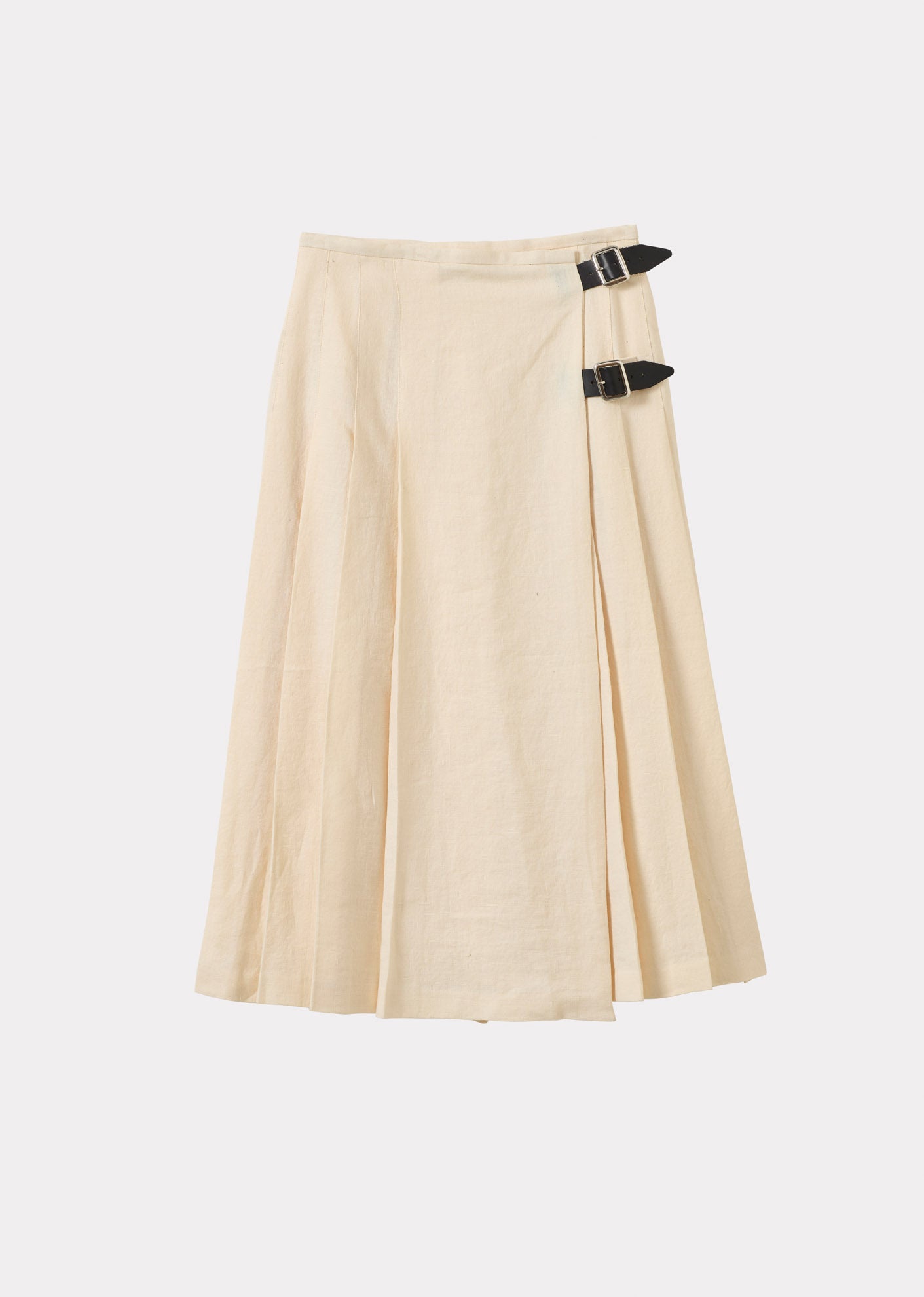 WOMEN'S LINEN KILT - OYSTER