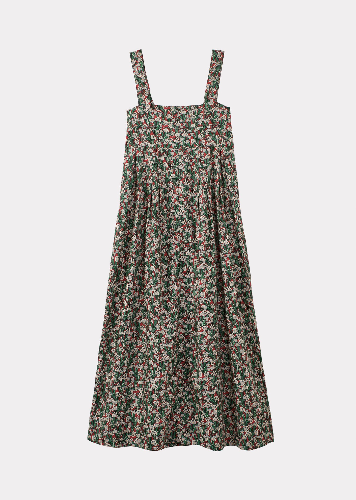 WOMEN'S PLEATED COTTON SUMMER DRESS - LIBERTY LAITH