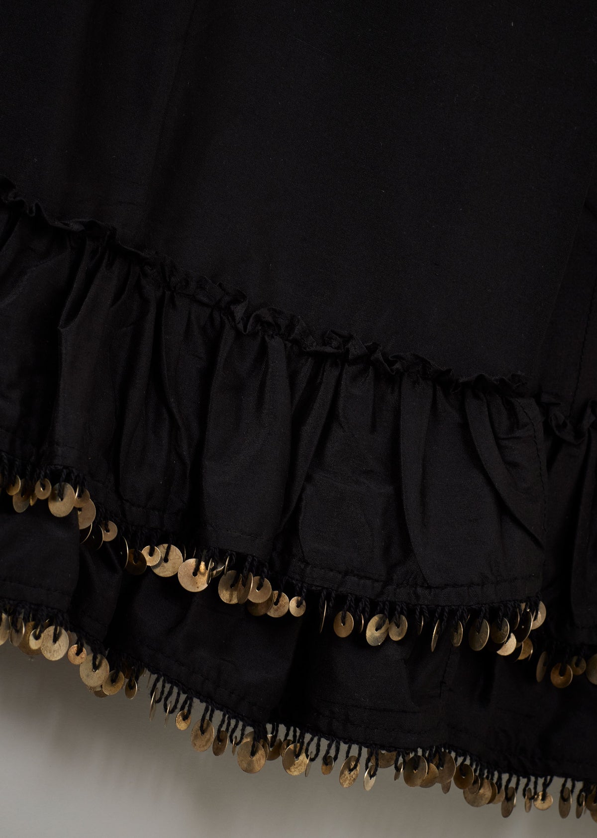 WOMEN'S PENCIL SKIRT SILK TAFFETA - BLACK