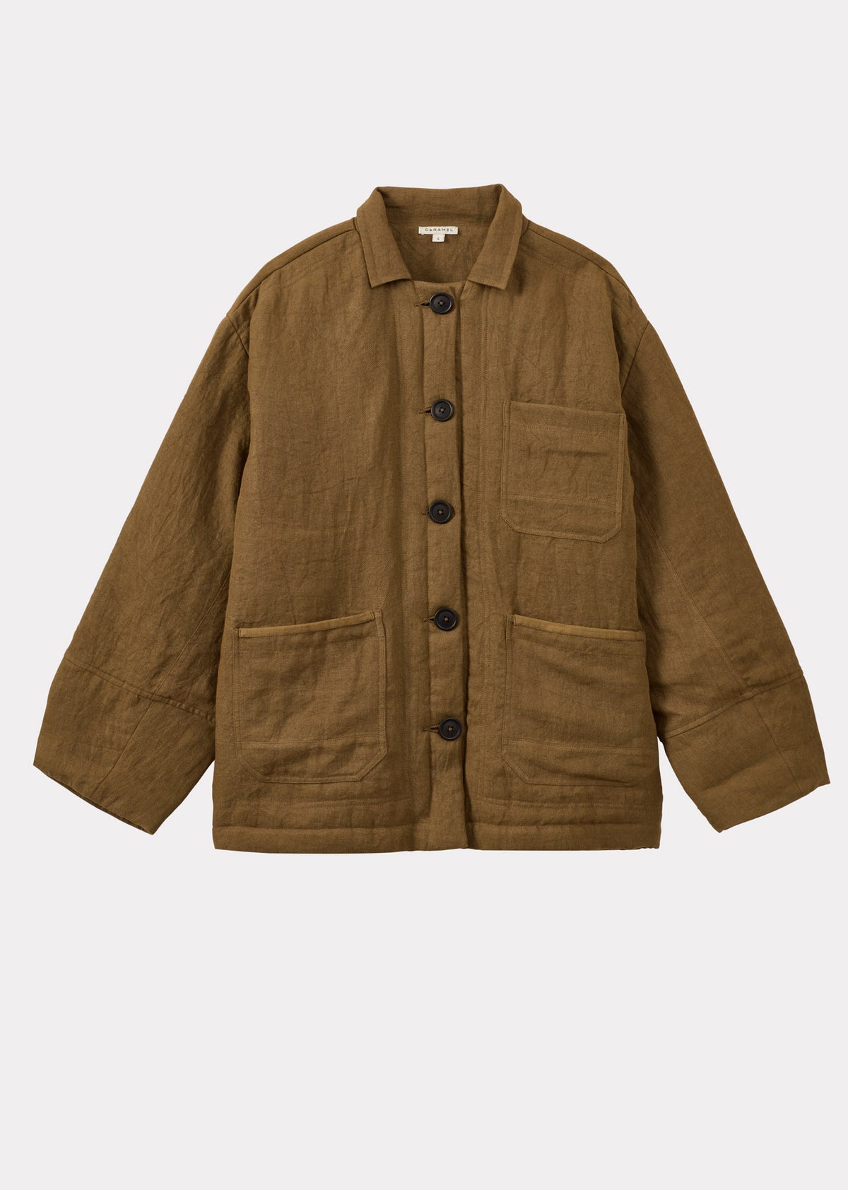 WOMEN'S WORKWEAR LINEN JACKET - TOFFEE