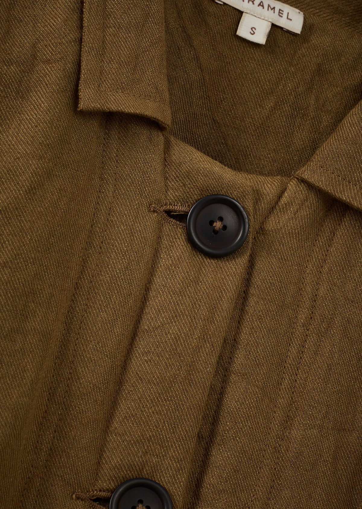 WOMEN'S WORKWEAR LINEN JACKET - TOFFEE