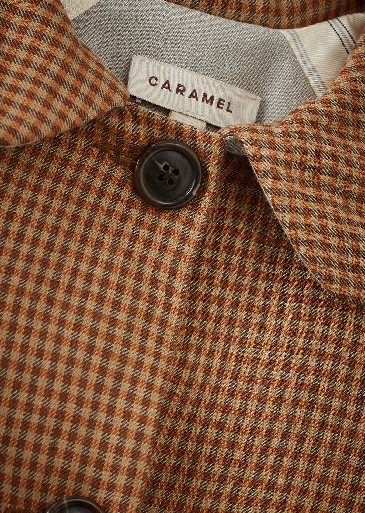 EVEREST CHILDREN'S LINEN COAT - RUST PLAID