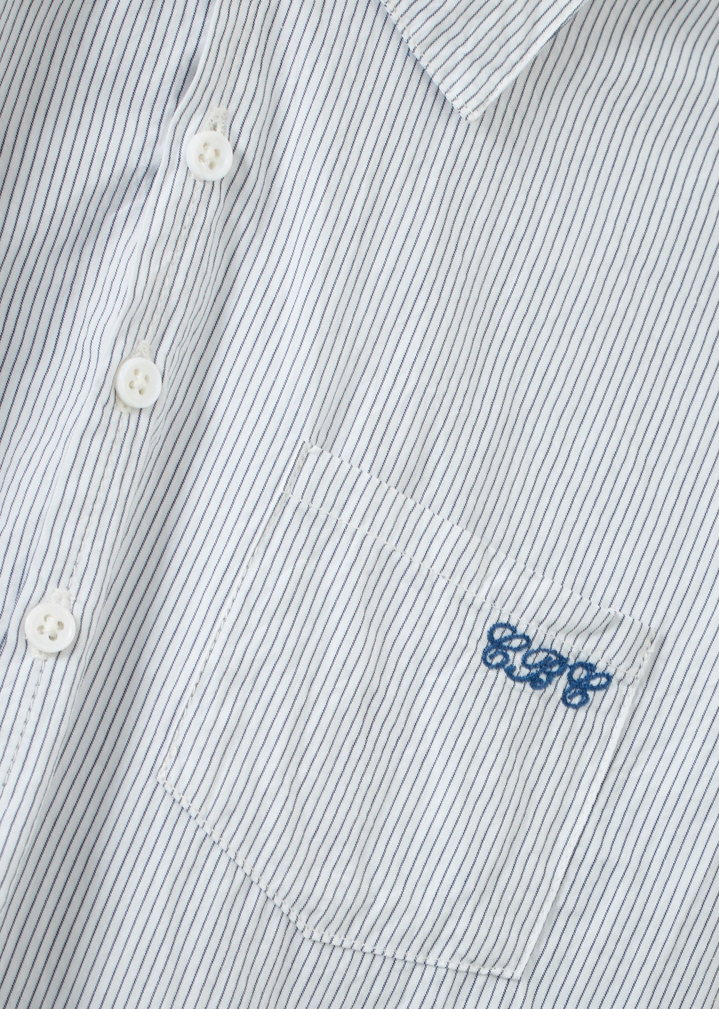 BULLSHARK CHILDREN'S COTTON SHIRT - CHARCOAL PINSTRIPE