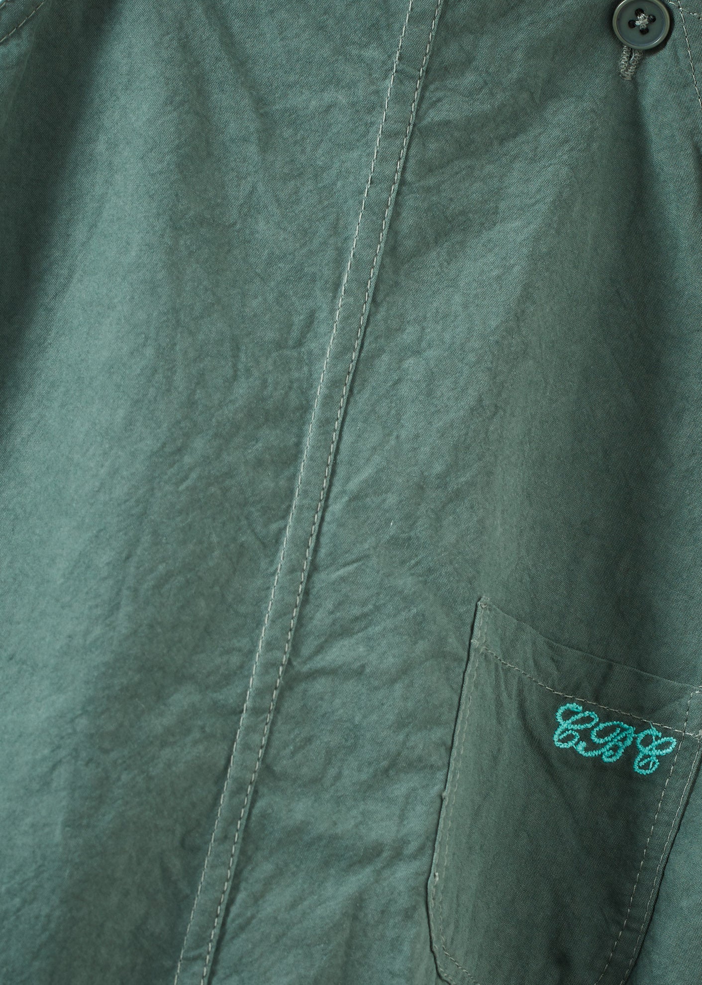 FLURY BABY COTTON ROMPER - FOREST GREEN