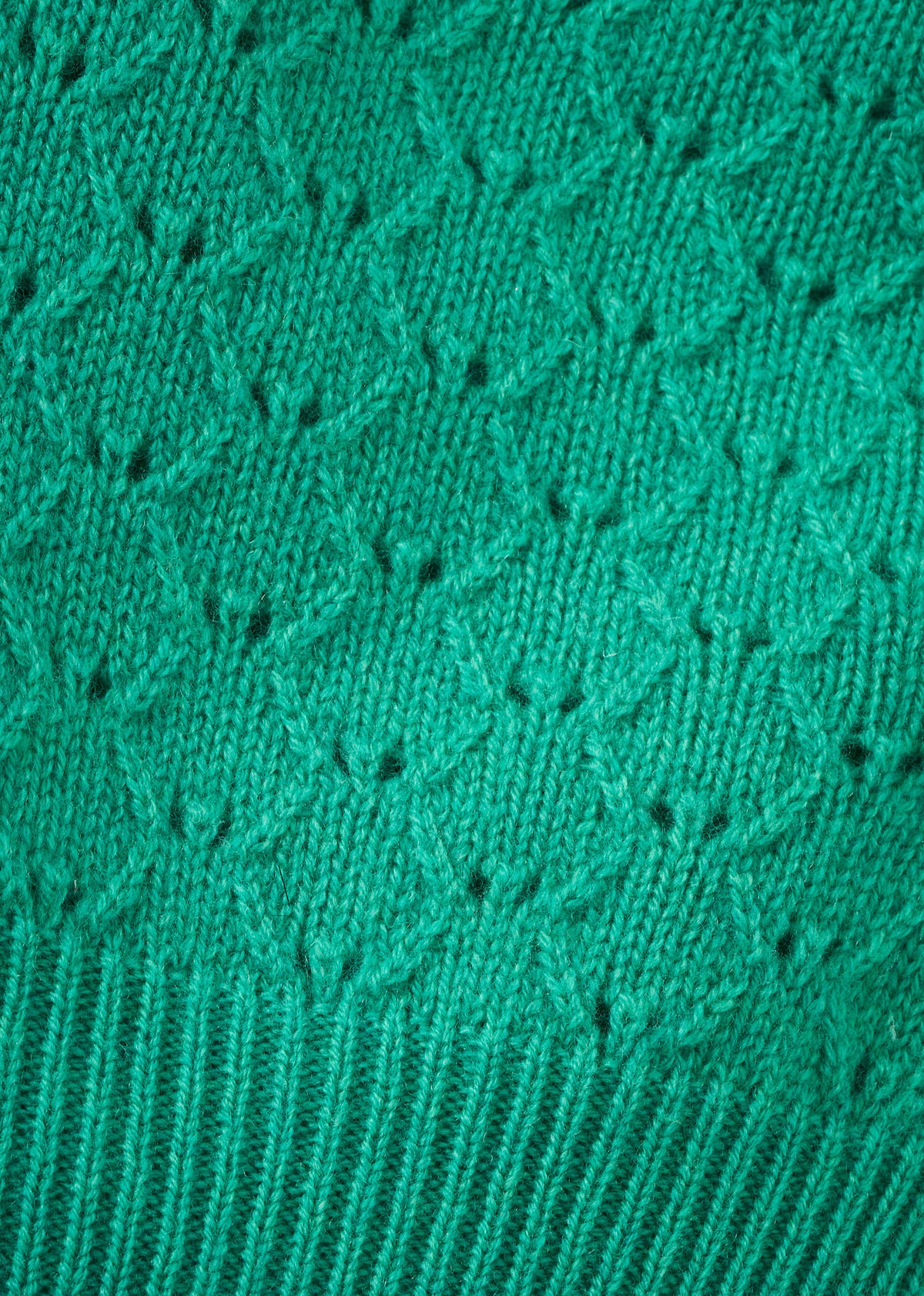 PLOMO CHILDREN'S WOOL POINTELLE BALACLAVA - TURQUOISE