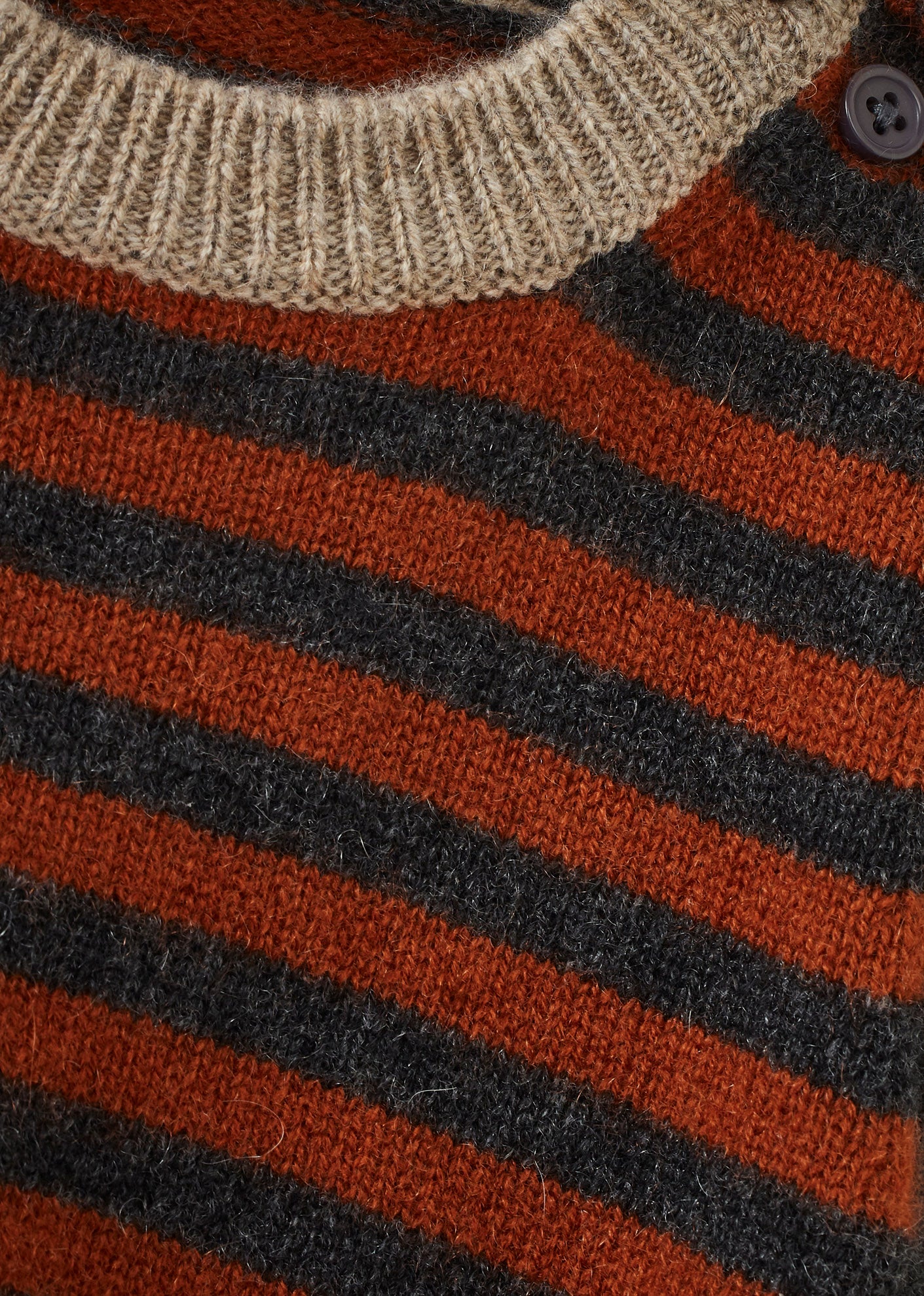 CHESTER CHILDREN'S CASHMERE JUMPER - CHARCOAL & BURGUNDY STRIPE
