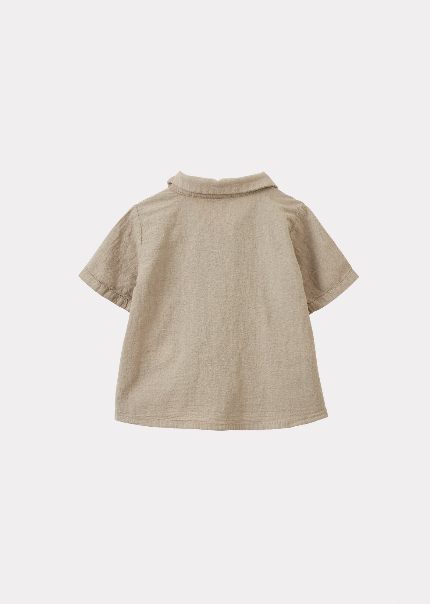 BAMBOO BABY SHIRT AND TROUSERS SET - TAUPE