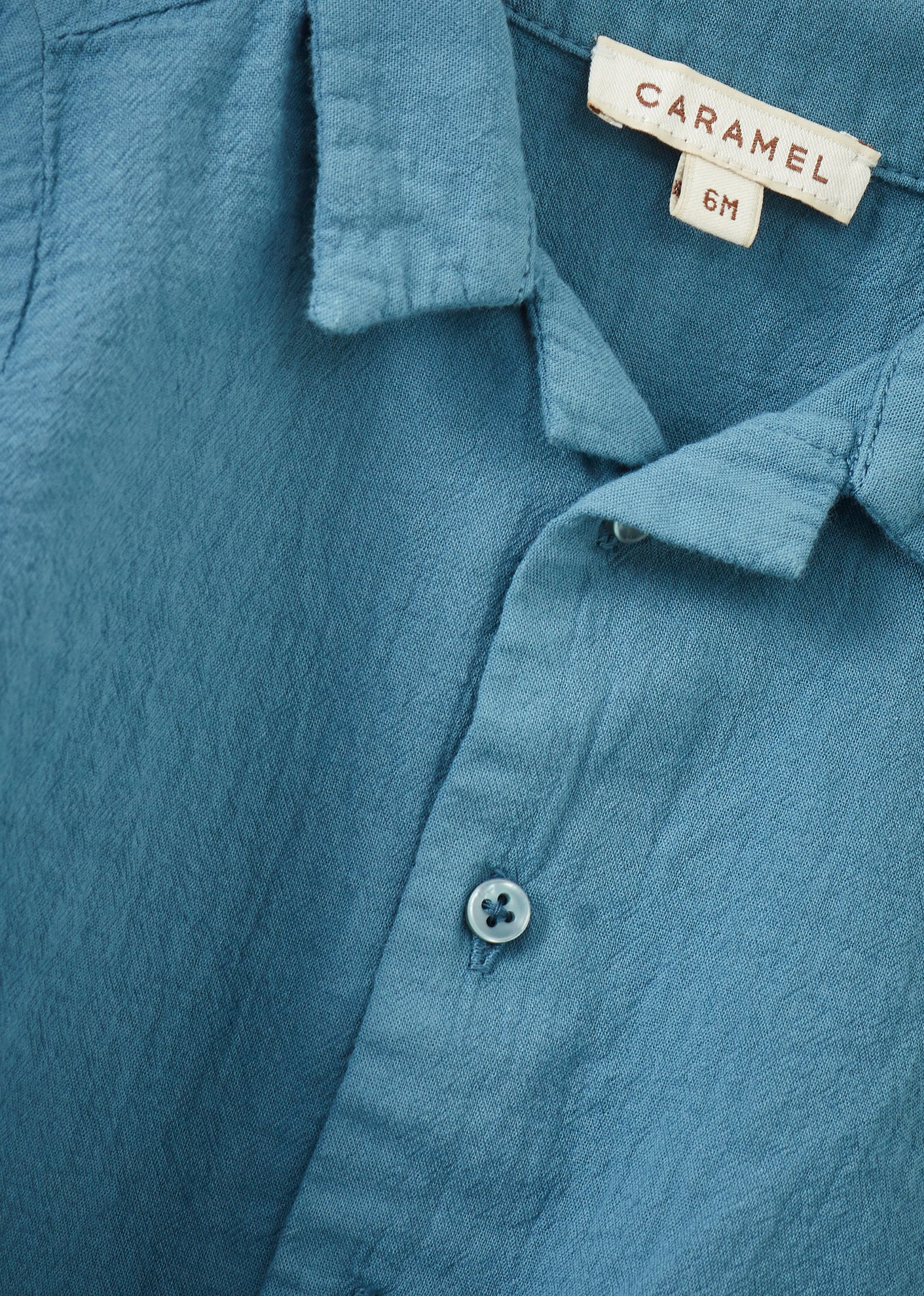 BAMBOO BABY SHIRT AND TROUSERS SET - UNIFORM BLUE