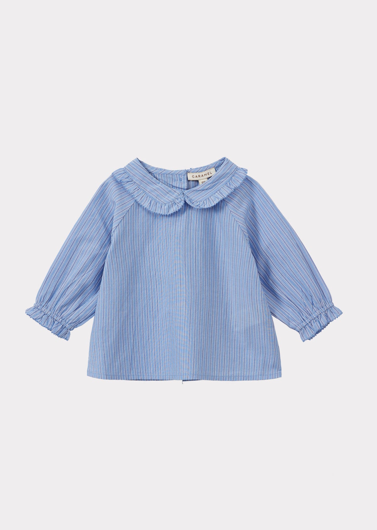 HARPER BABY COTTON BLOUSE - BLUE STRIPE