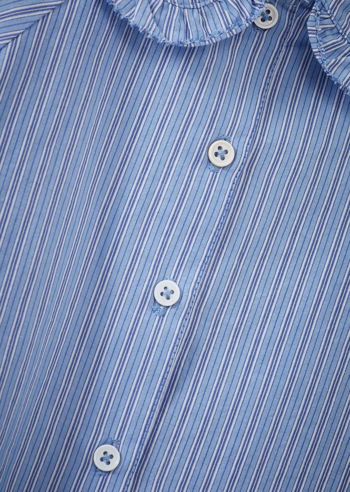 HARPER CHILDREN'S COTTON BLOUSE - BLUE STRIPE