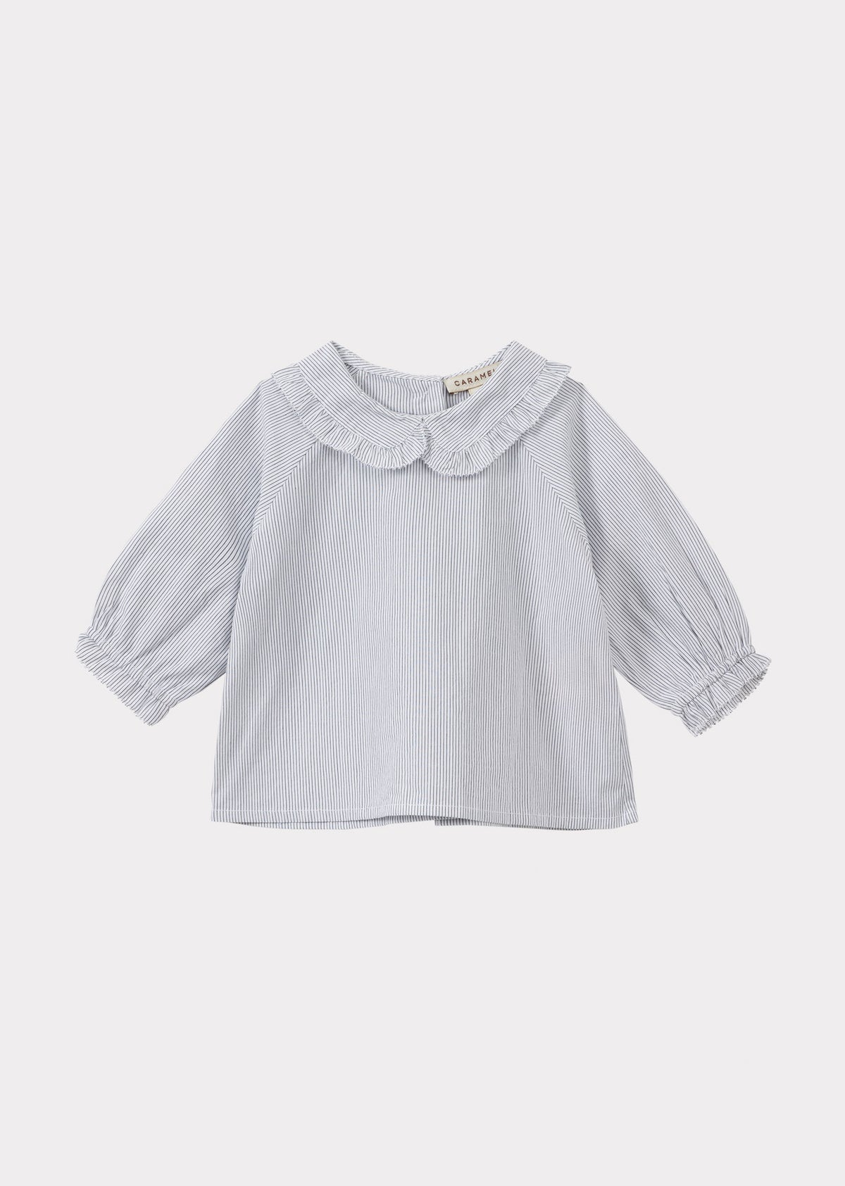 HARPER BABY COTTON BLOUSE - CHARCOAL PINSTRIPE