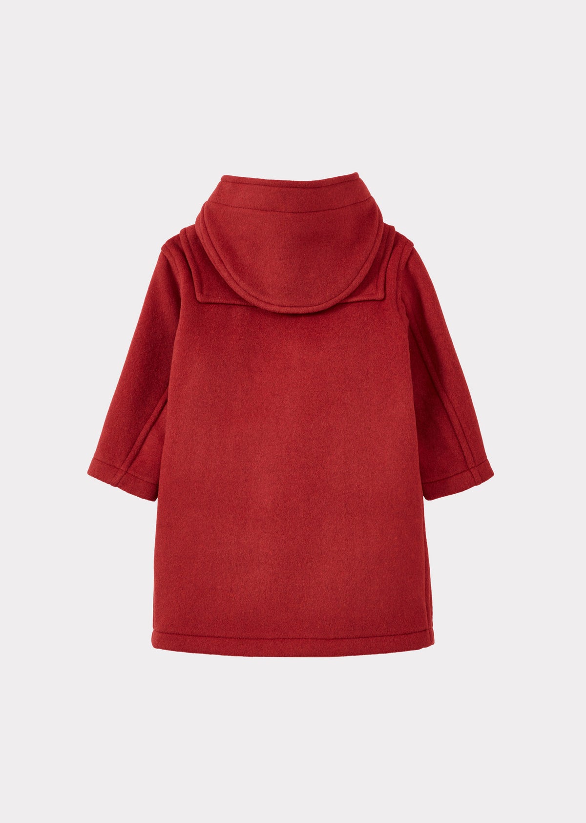 TEDDY CHILDREN'S WOOL DUFFLE COAT - BURNT ORANGE