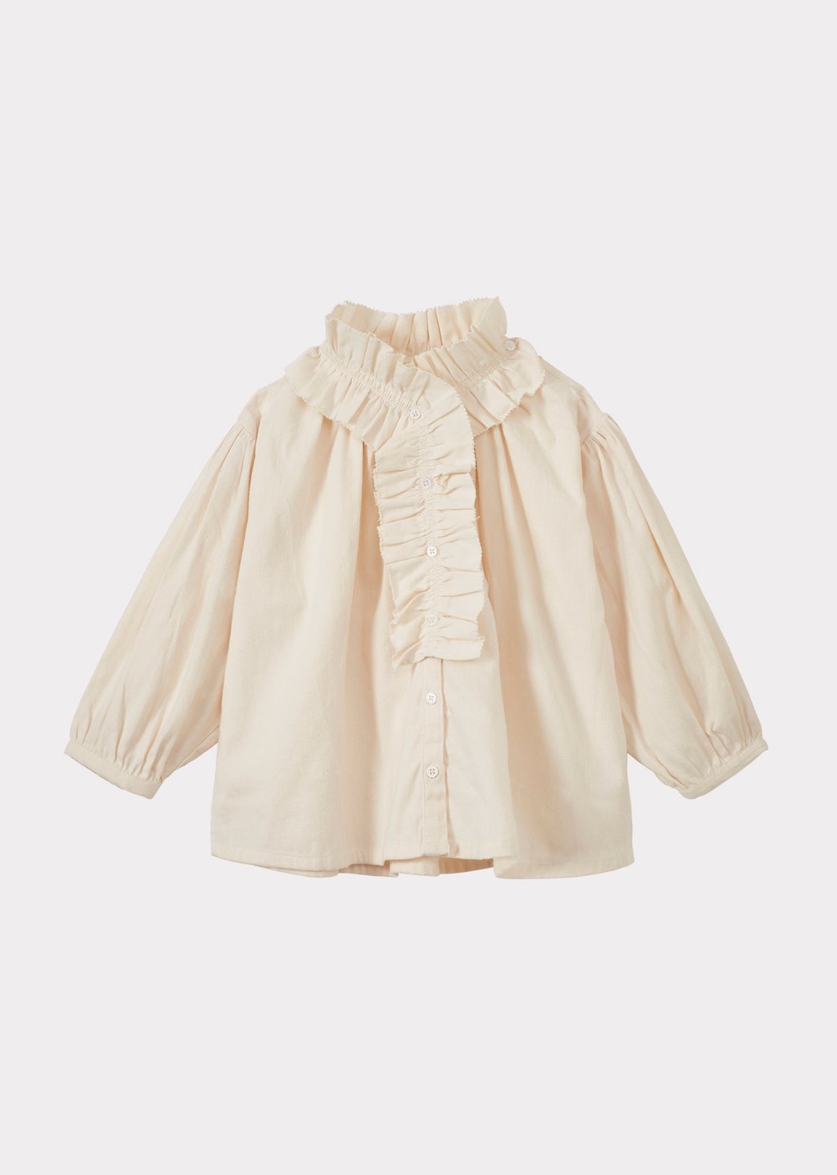 CORA CHILDREN'S COTTON BLOUSE - ECRU