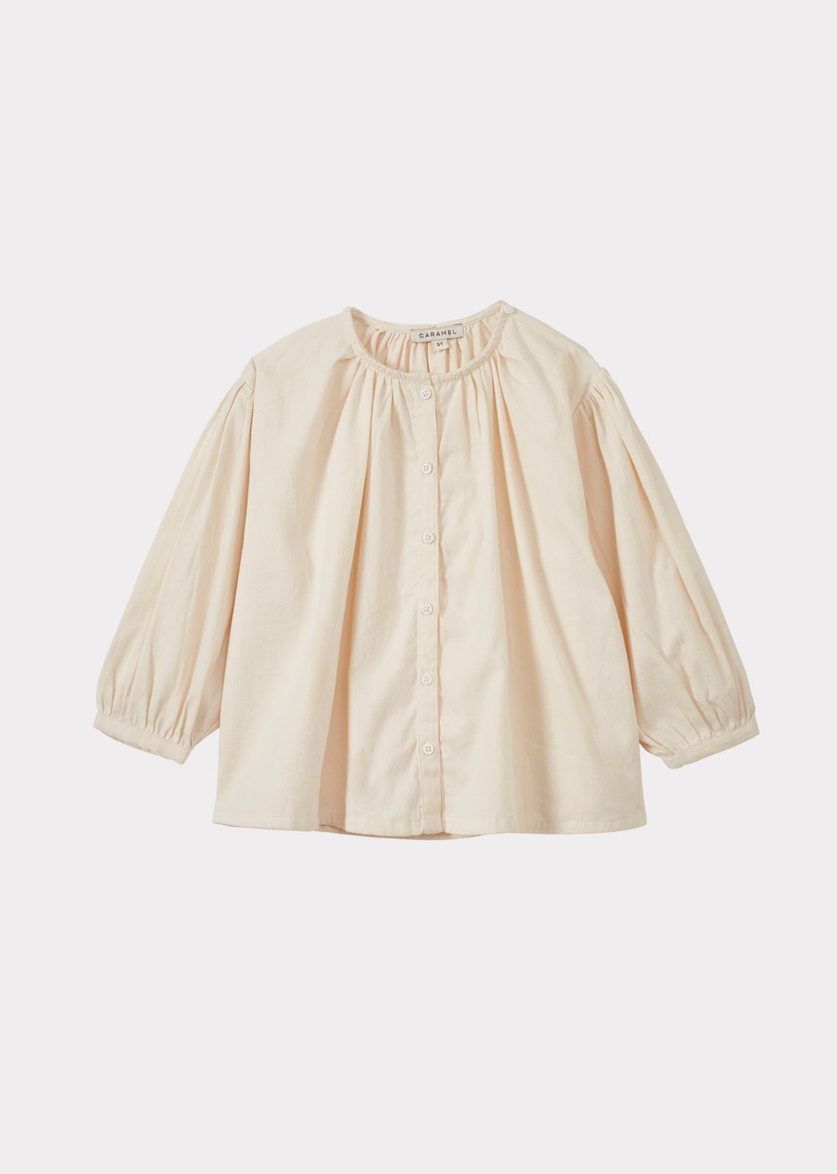 CORA CHILDREN'S COTTON BLOUSE - ECRU