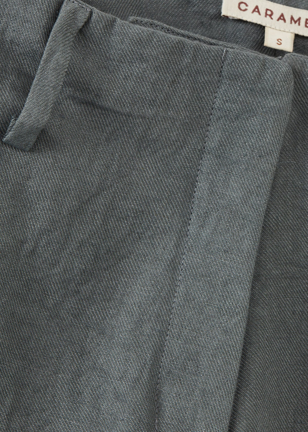 WOMEN'S WIDE LEG LINEN TROUSERS - PETROL