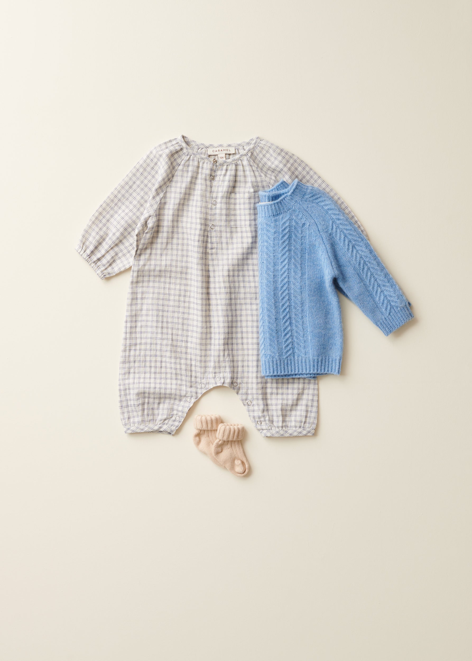 SCOUT BABY CASHMERE JUMPER - SKY BLUE