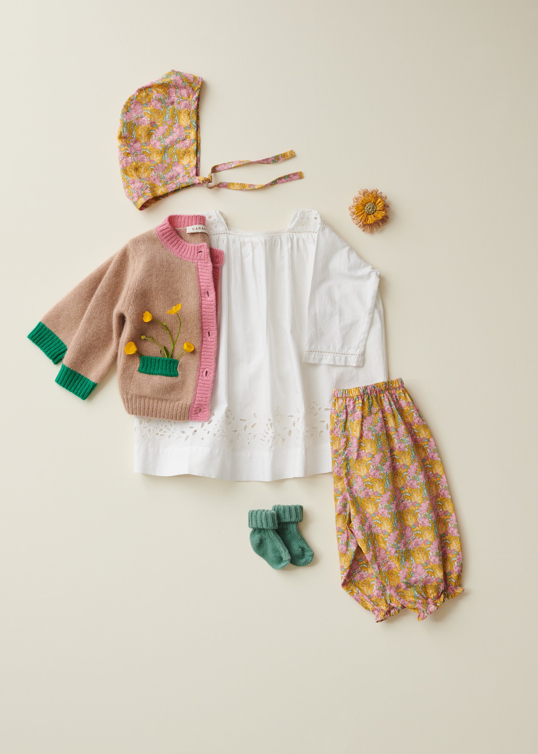CLAIRE BABY COTTON DRESS - WHITE