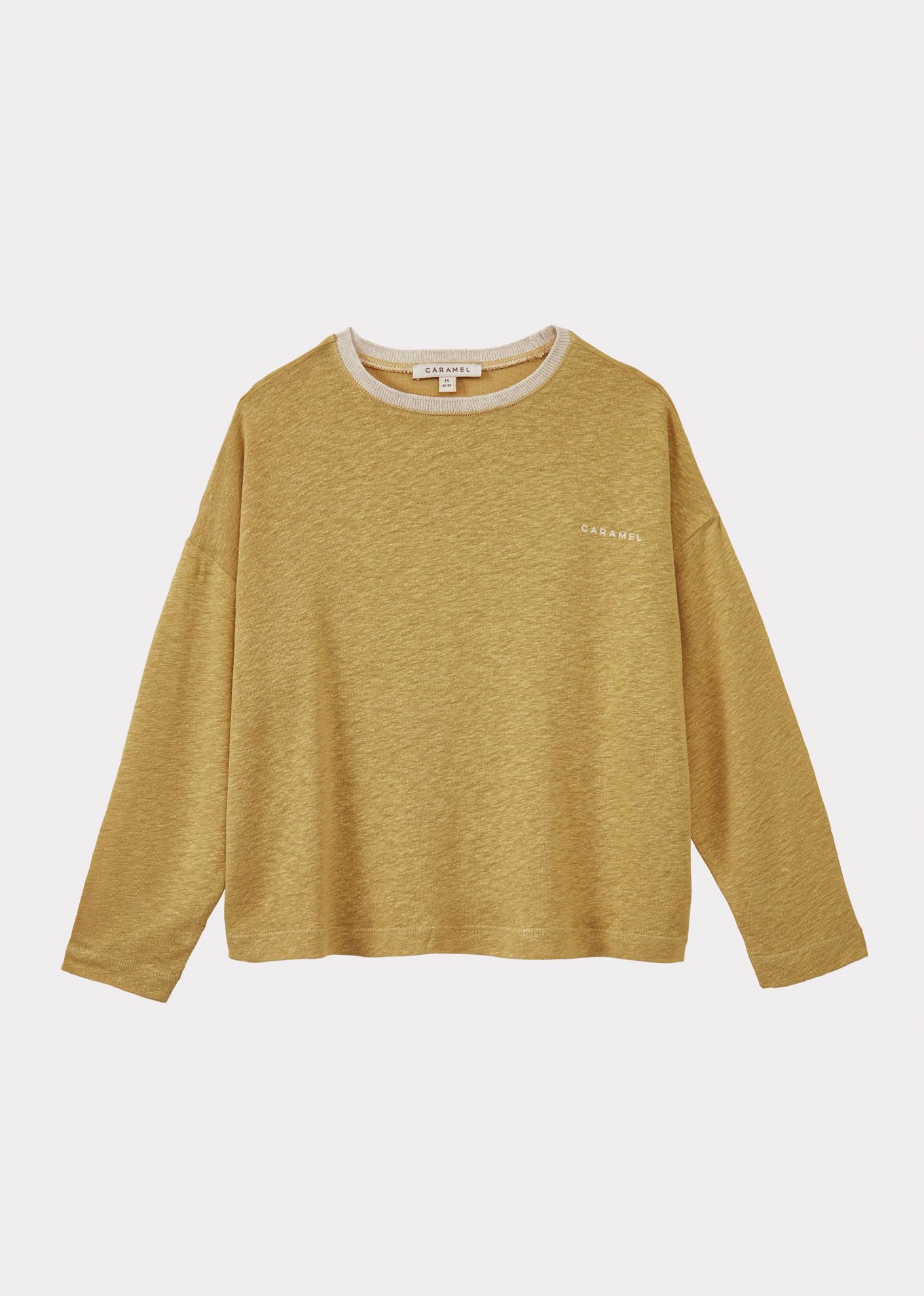 BUDE CHILDREN’S LONG-SLEEVED T-SHIRT - OCHRE