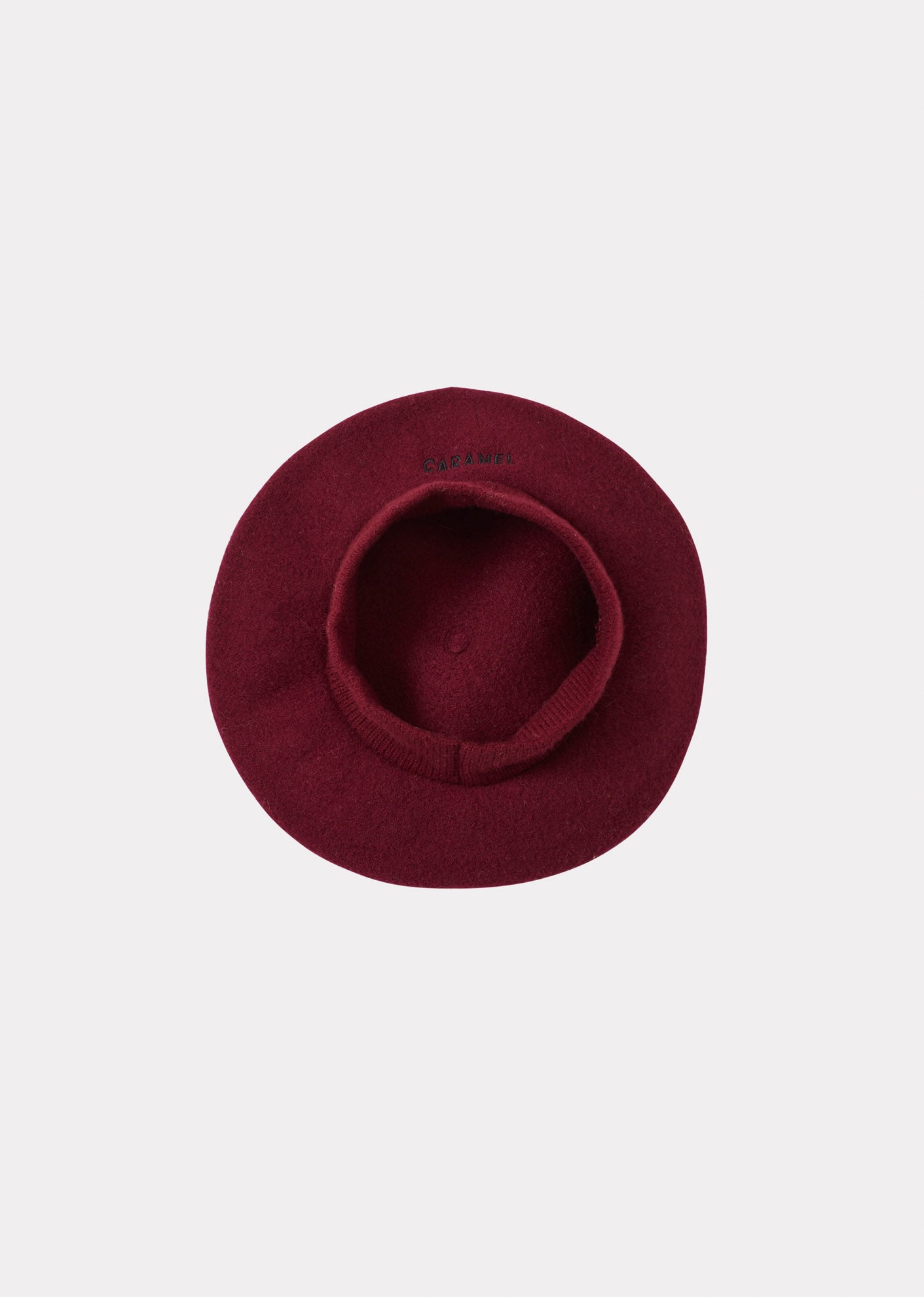 ABERFELDY CHILDREN'S WOOL BERET - BURGUNDY