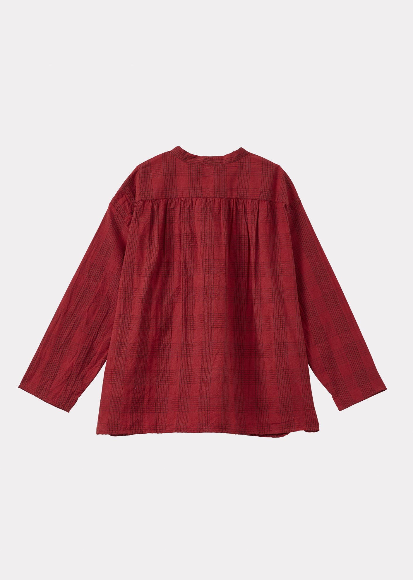 ADONIS CHILDREN'S COTTON SHIRT - RED / BLACK CHECK