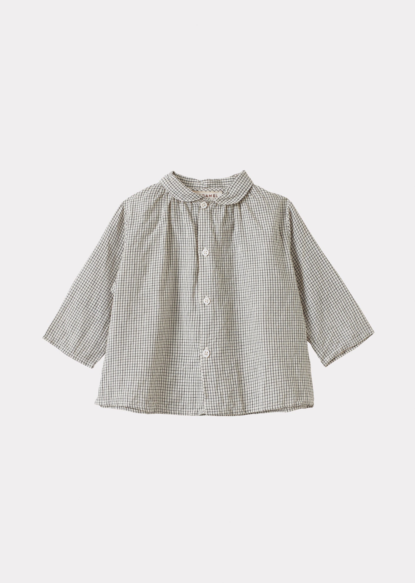 ALOE BABY SHIRT - BLACK CHECK