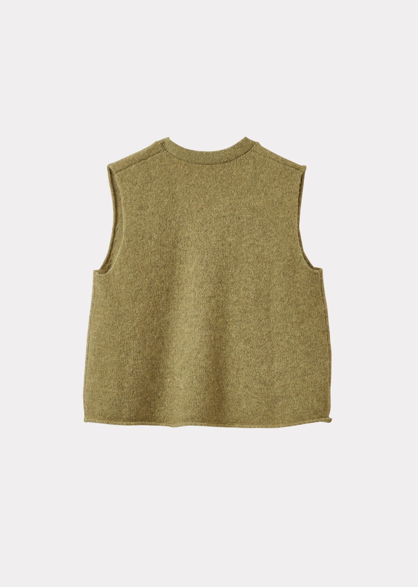 ANSEL CHILDREN'S WOOL VEST - OLIVE